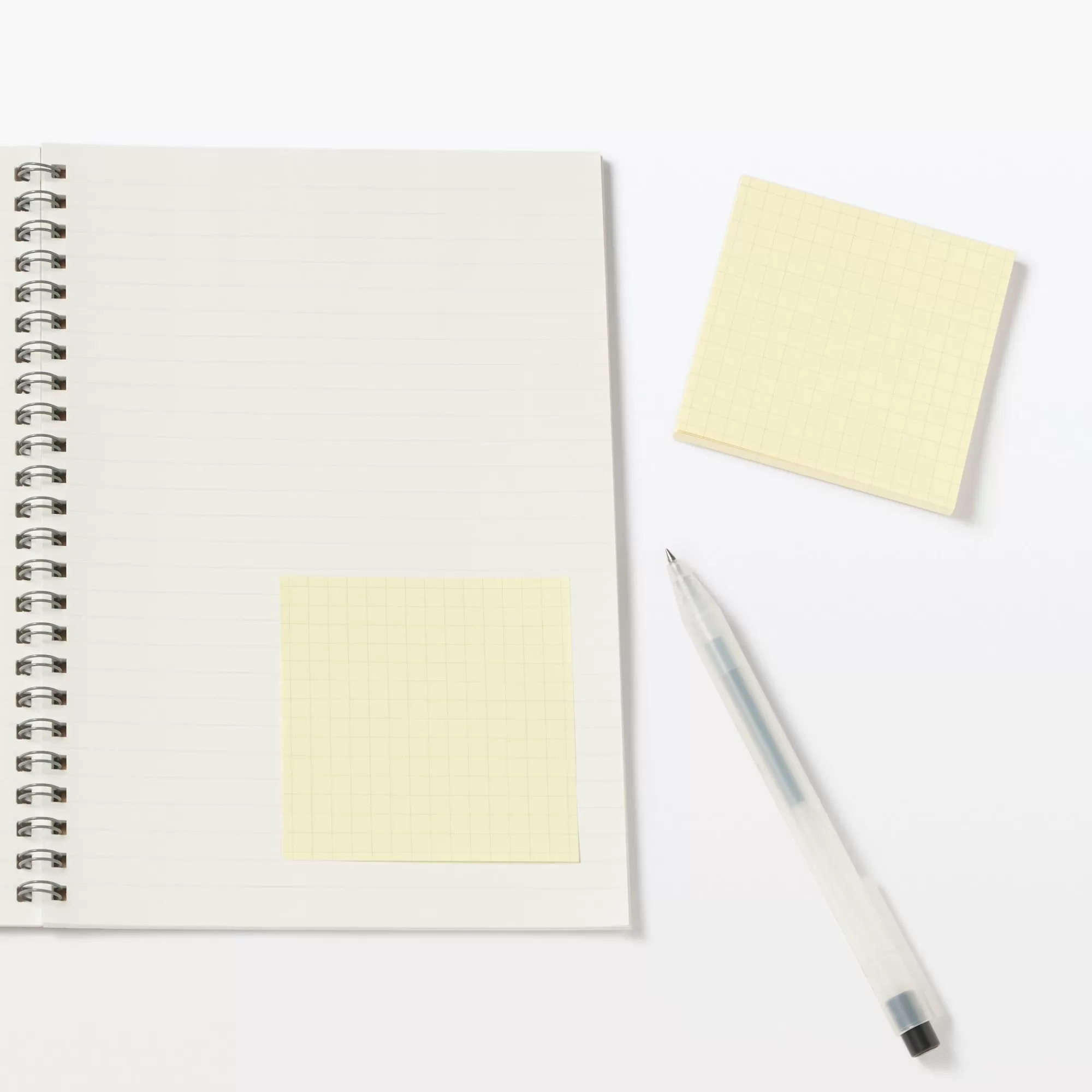 MUJI 5 Mm Grid Square Sticky Notes Yellow - 75 X 75Mm Flash Sale