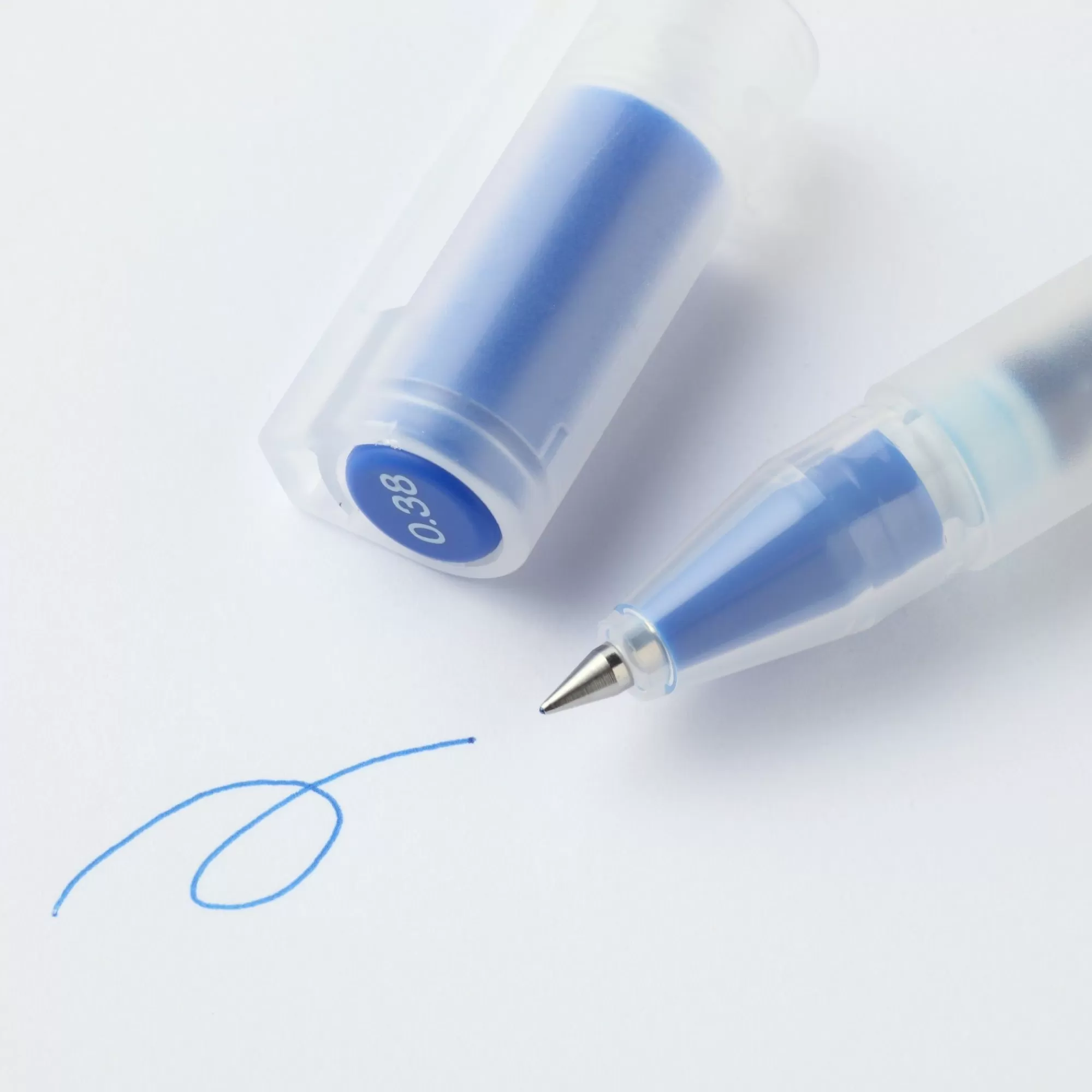 MUJI Gel Ink Cap Type Ballpoint Pen 0.38Mm Fashion