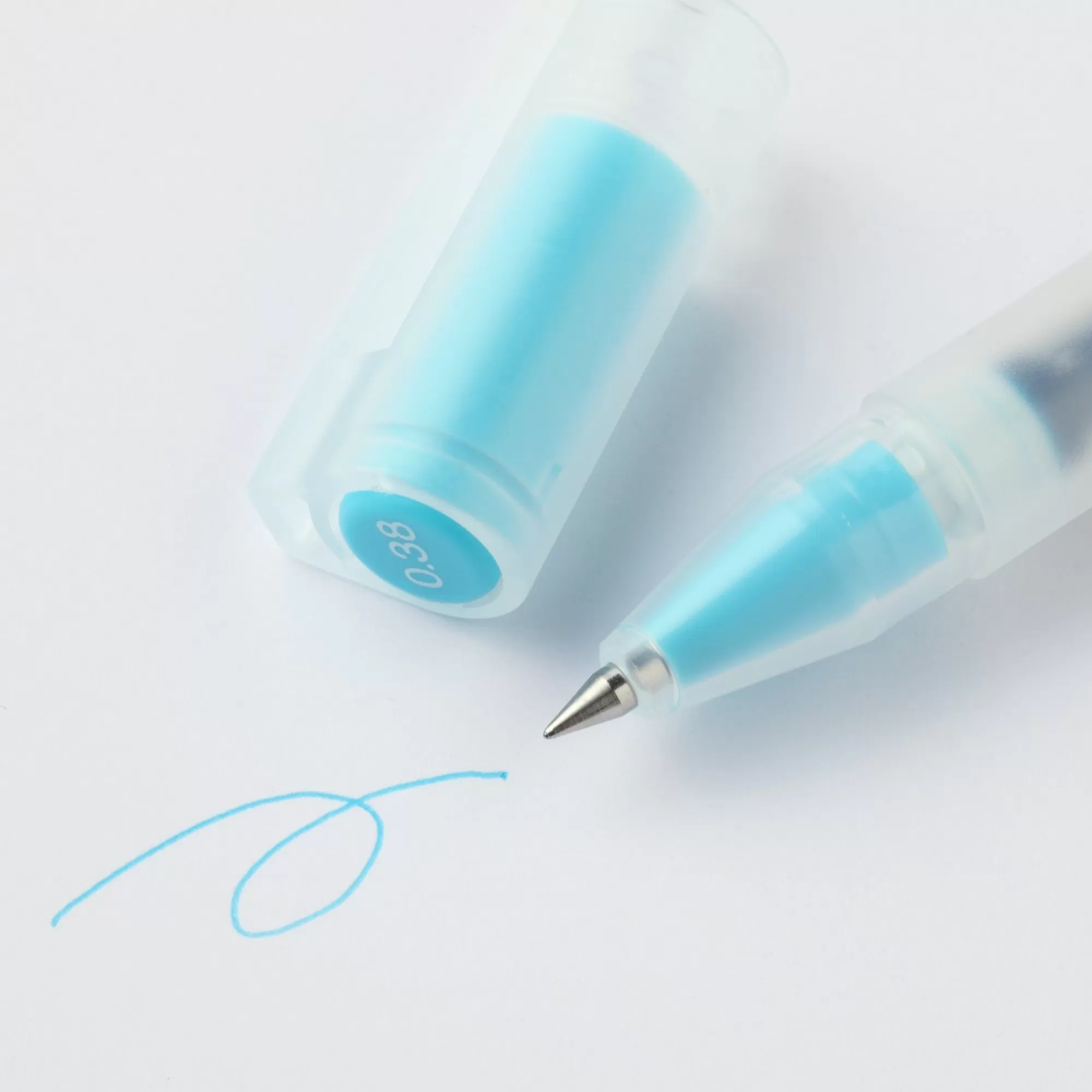 MUJI Gel Ink Cap Type Ballpoint Pen 0.38Mm Fashion