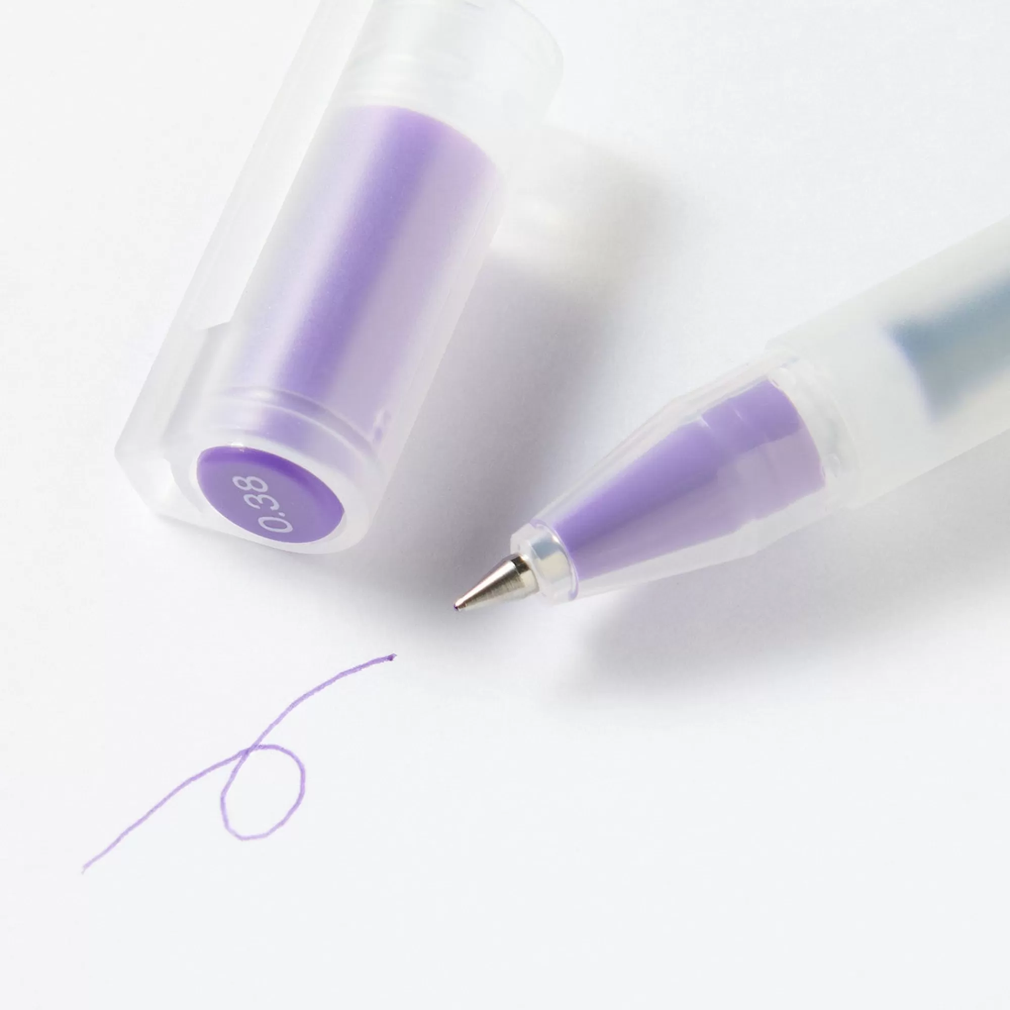 MUJI Gel Ink Cap Type Ballpoint Pen 0.38Mm Fashion