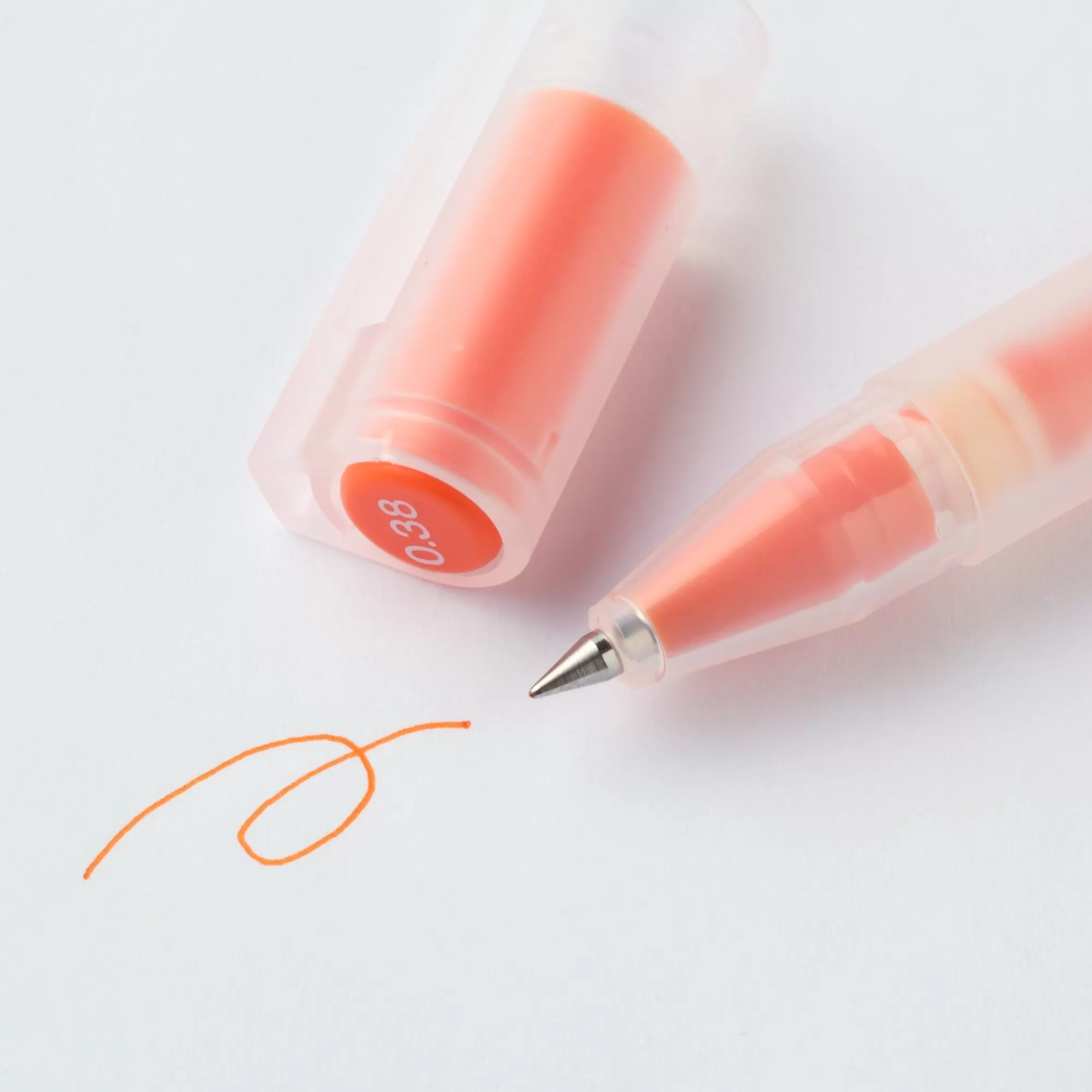 MUJI Gel Ink Cap Type Ballpoint Pen 0.38Mm Fashion