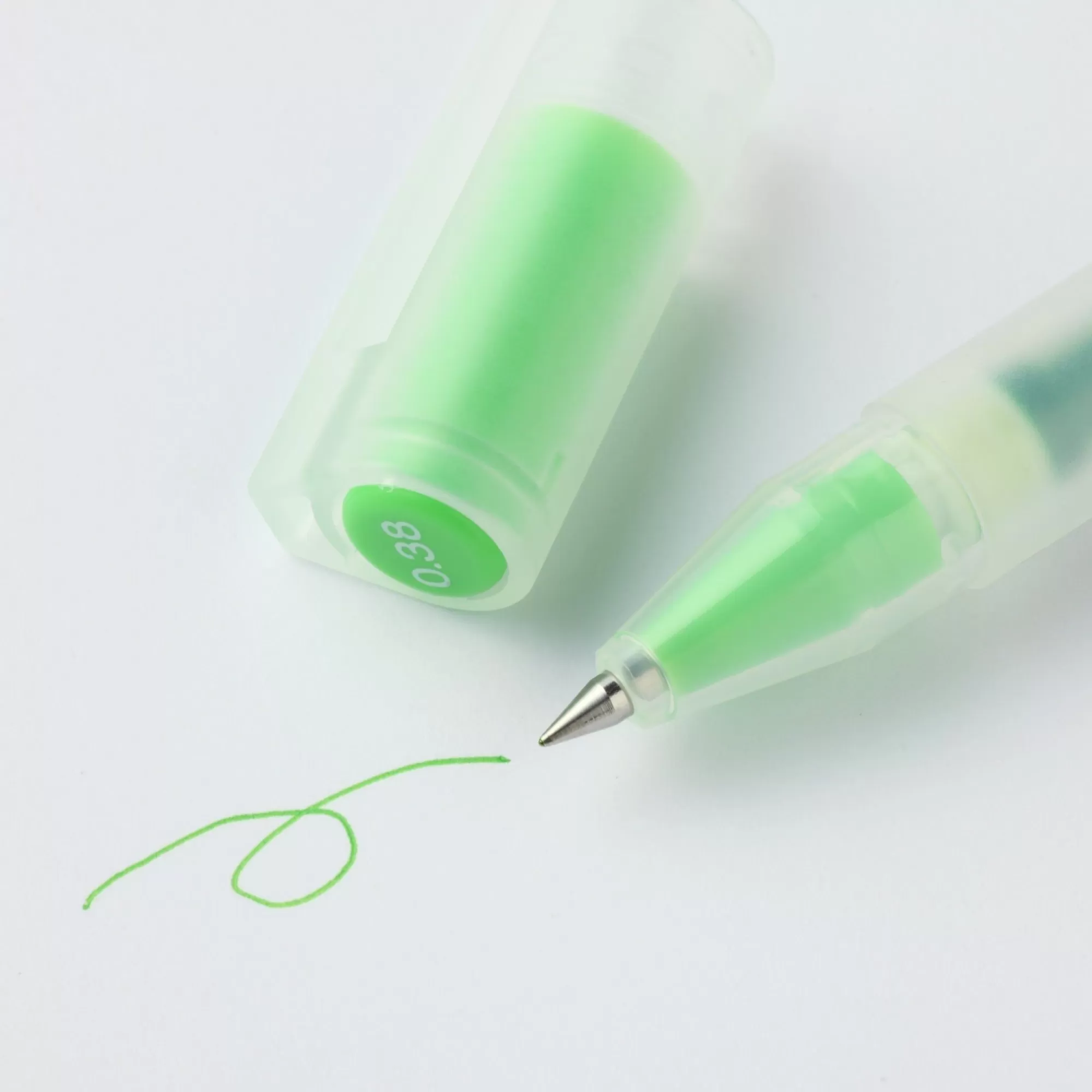 MUJI Gel Ink Cap Type Ballpoint Pen 0.38Mm Fashion