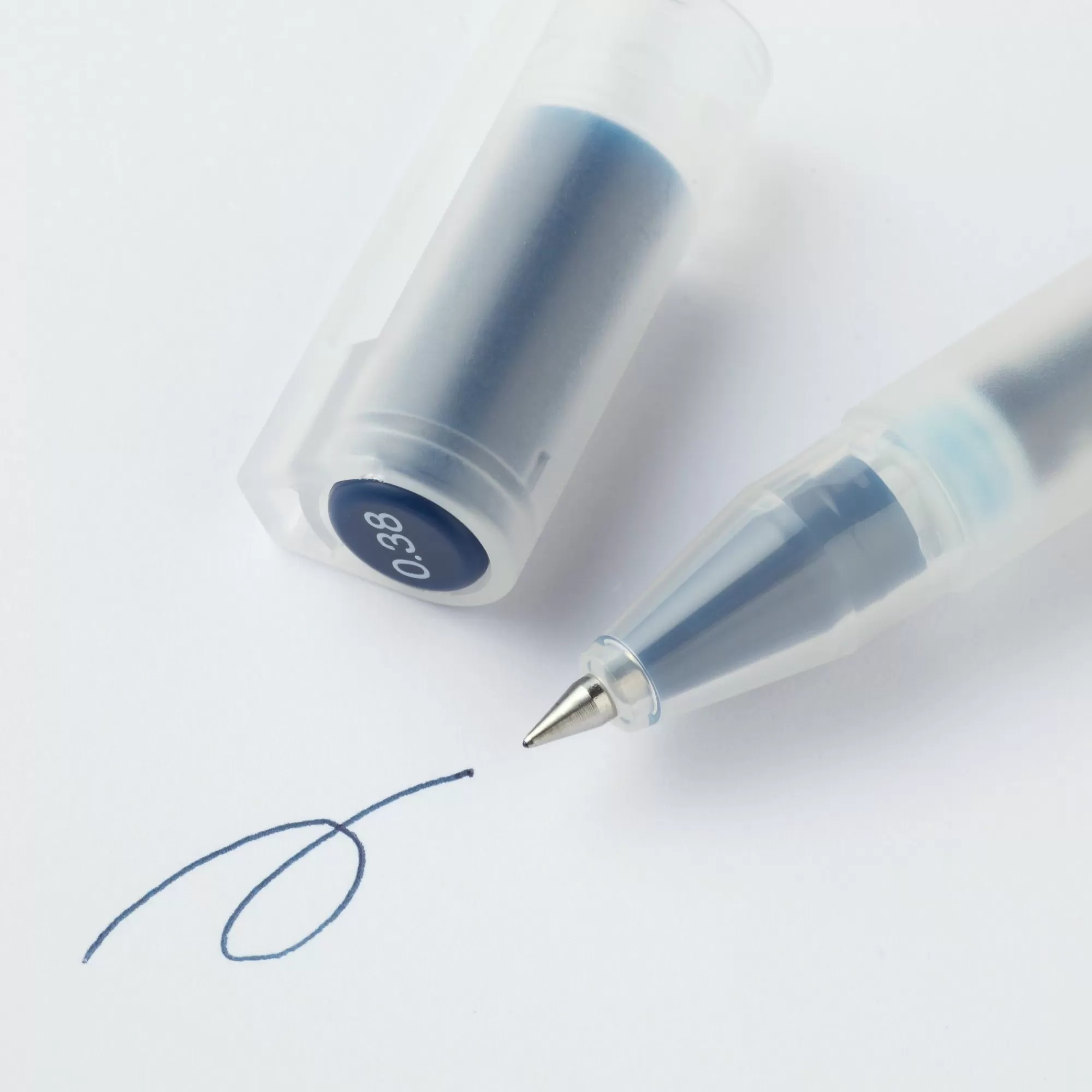 MUJI Gel Ink Cap Type Ballpoint Pen 0.38Mm Fashion