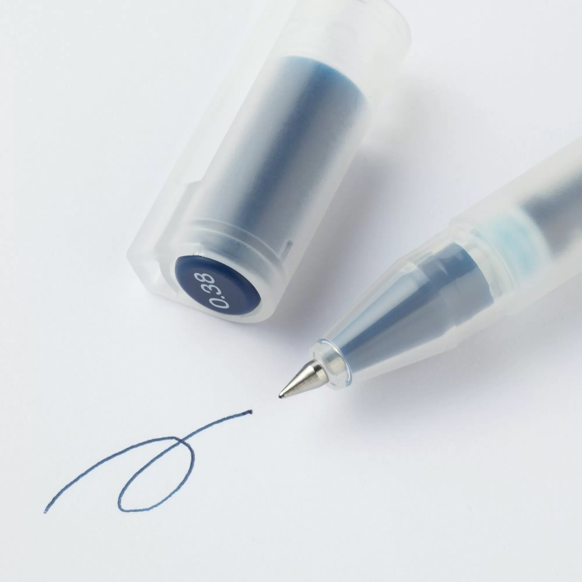 MUJI Gel Ink Cap Type Ballpoint Pen Set 10 Pieces Set Blue Black Sale