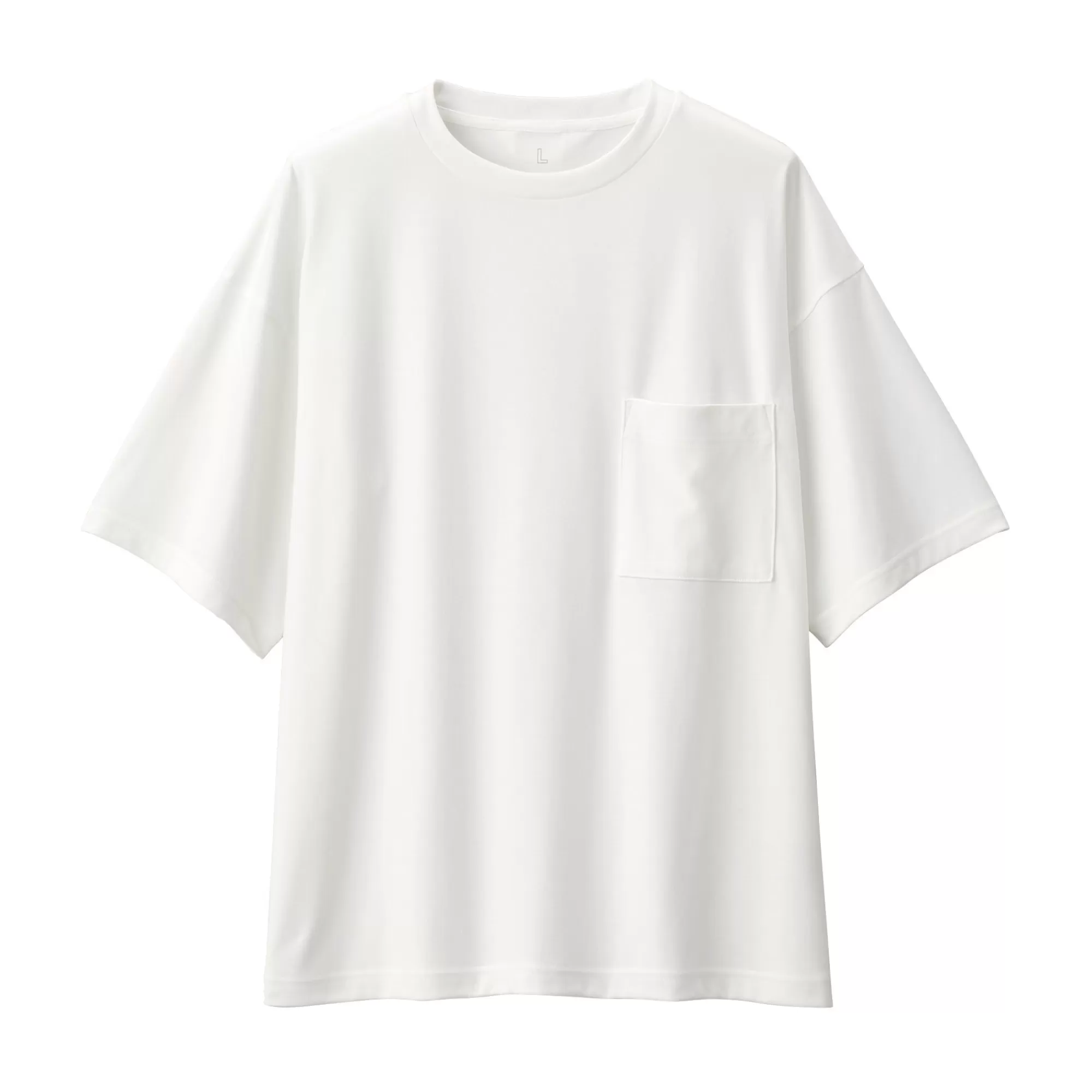 MUJI Labo Unisex Easy-Clean Quick Drying Crew Neck Short Sleeve T-Shirt Flash Sale