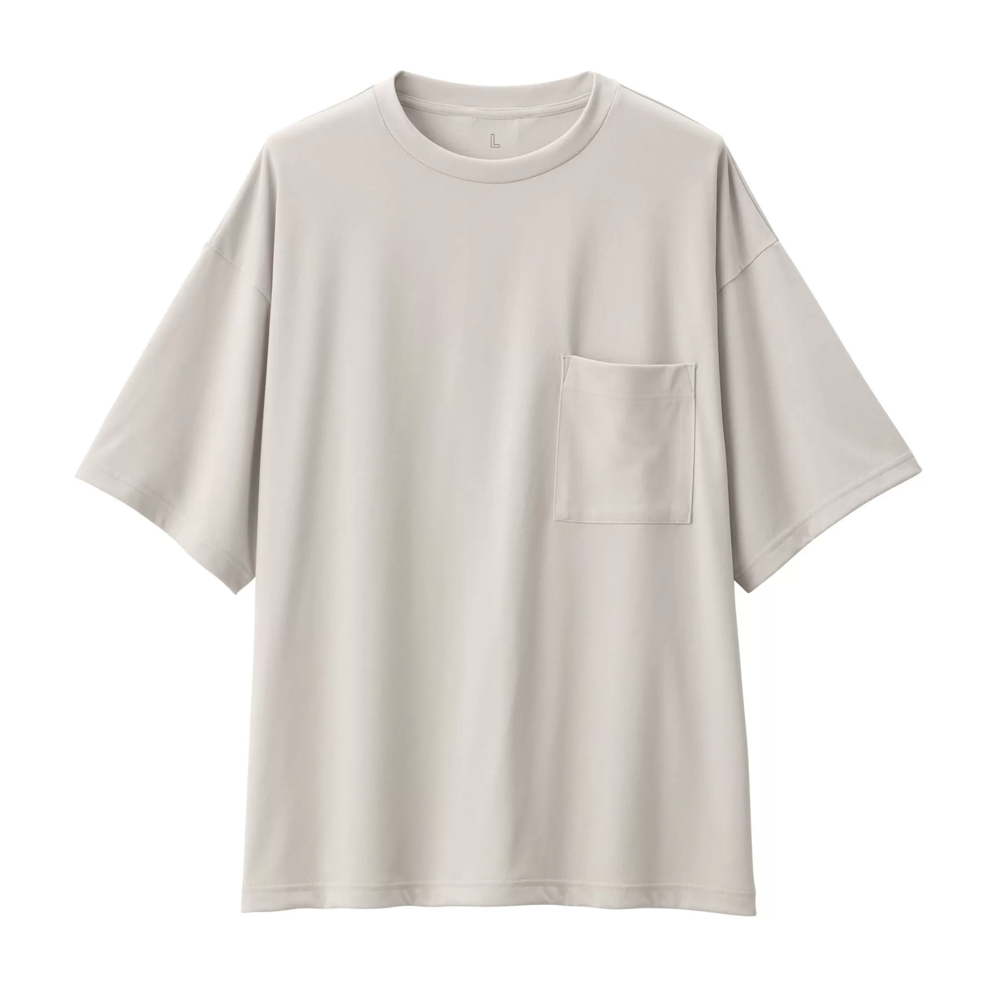 MUJI Labo Unisex Easy-Clean Quick Drying Crew Neck Short Sleeve T-Shirt Flash Sale