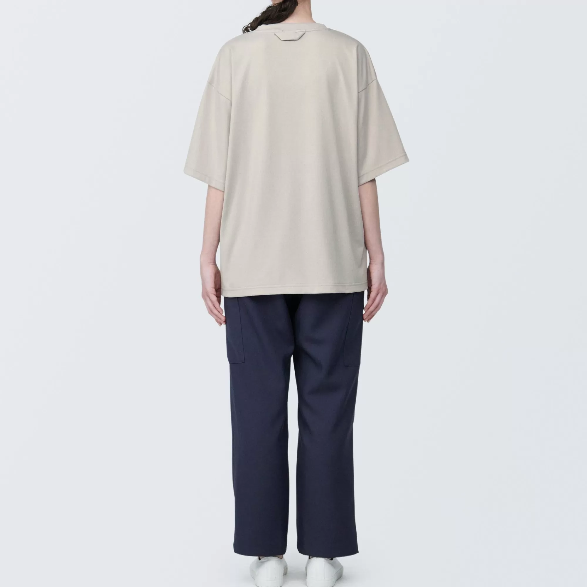 MUJI Labo Unisex Easy-Clean Quick Drying Crew Neck Short Sleeve T-Shirt Flash Sale