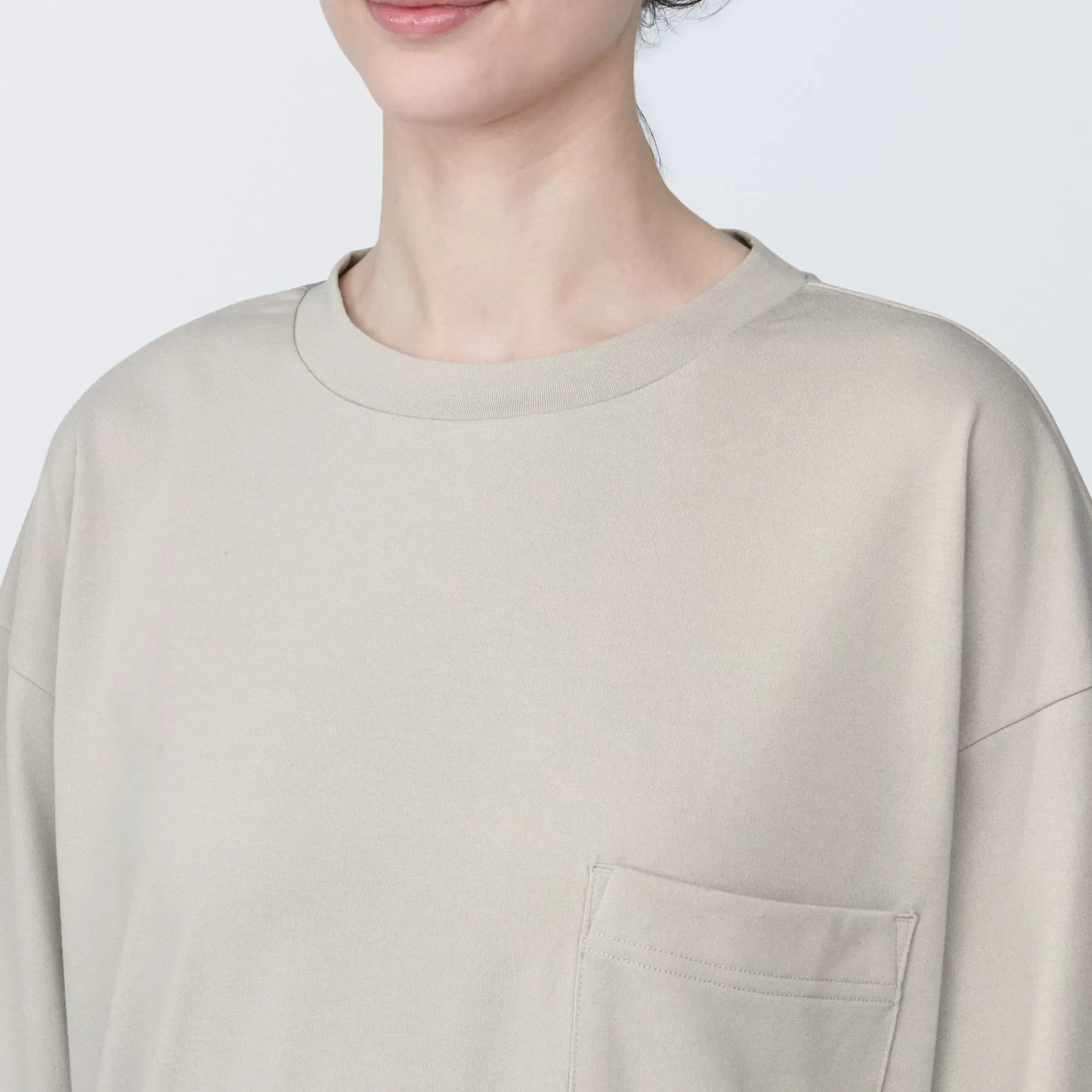 MUJI Labo Unisex Easy-Clean Quick Drying Crew Neck Short Sleeve T-Shirt Flash Sale