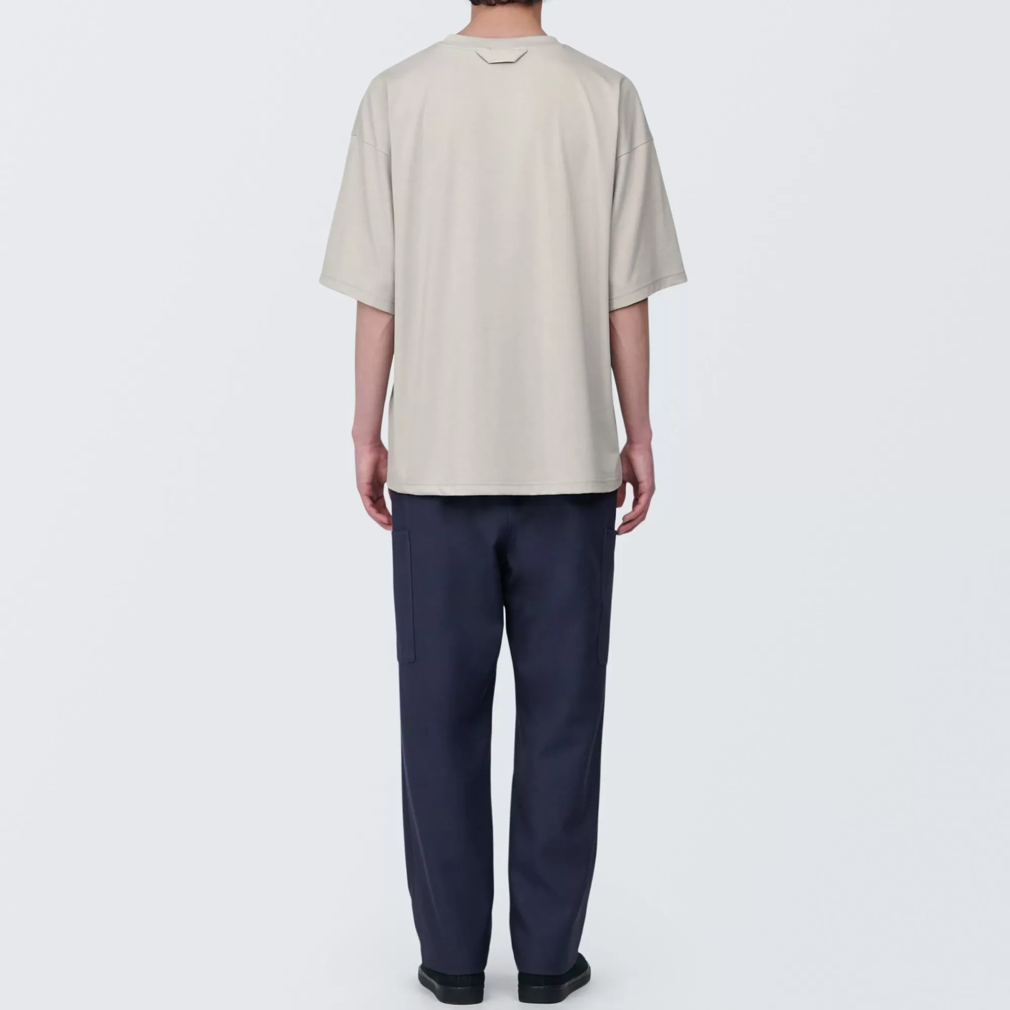 MUJI Labo Unisex Easy-Clean Quick Drying Crew Neck Short Sleeve T-Shirt Flash Sale