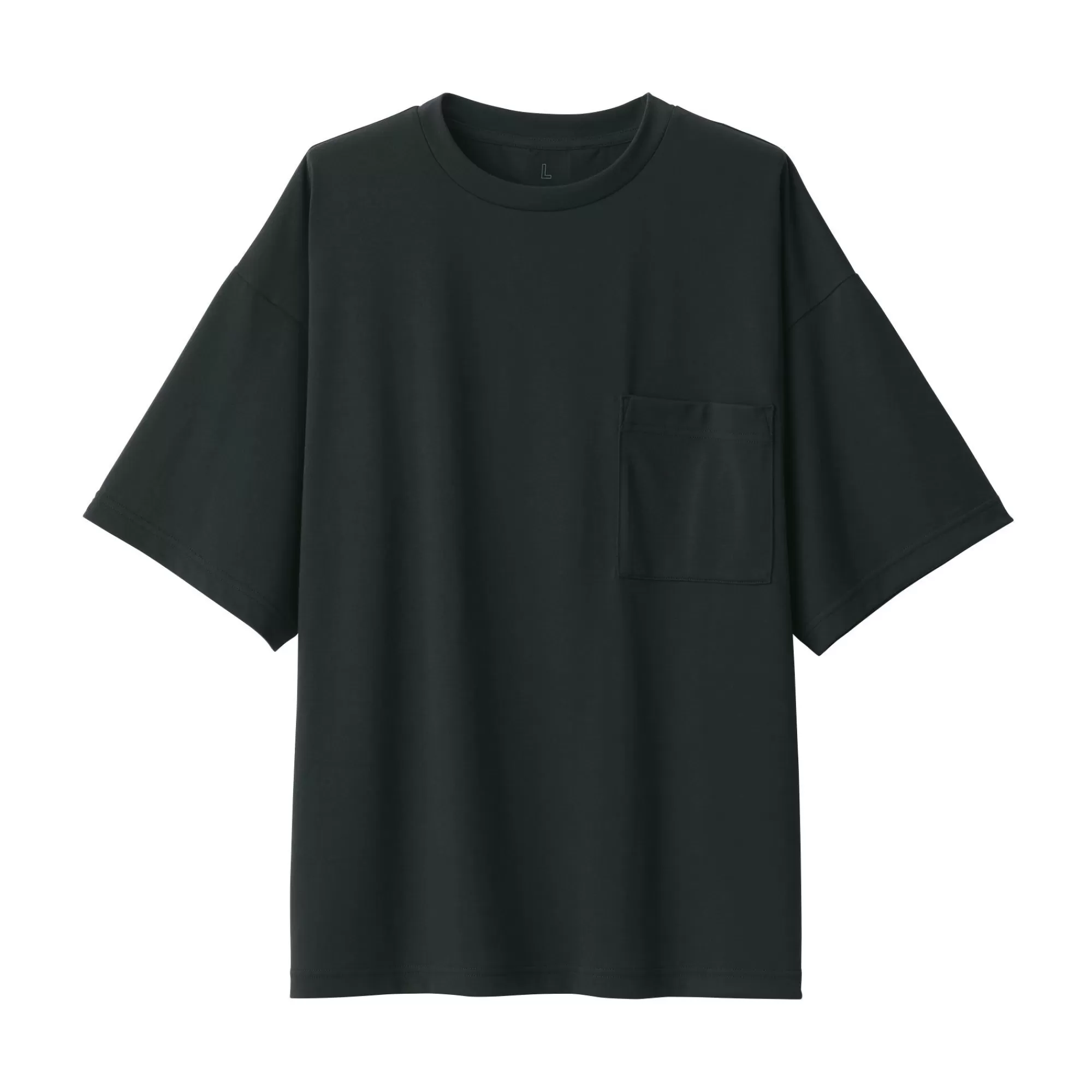 MUJI Labo Unisex Easy-Clean Quick Drying Crew Neck Short Sleeve T-Shirt Flash Sale