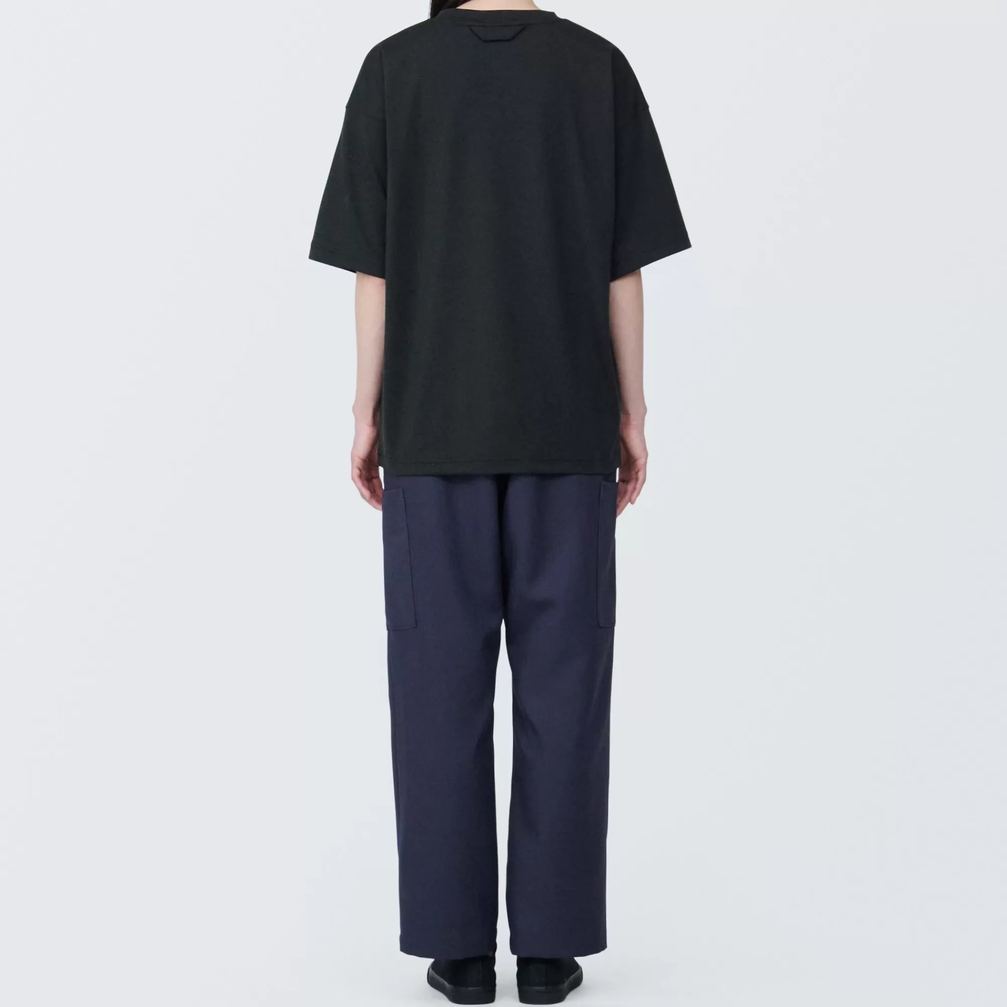 MUJI Labo Unisex Easy-Clean Quick Drying Crew Neck Short Sleeve T-Shirt Flash Sale