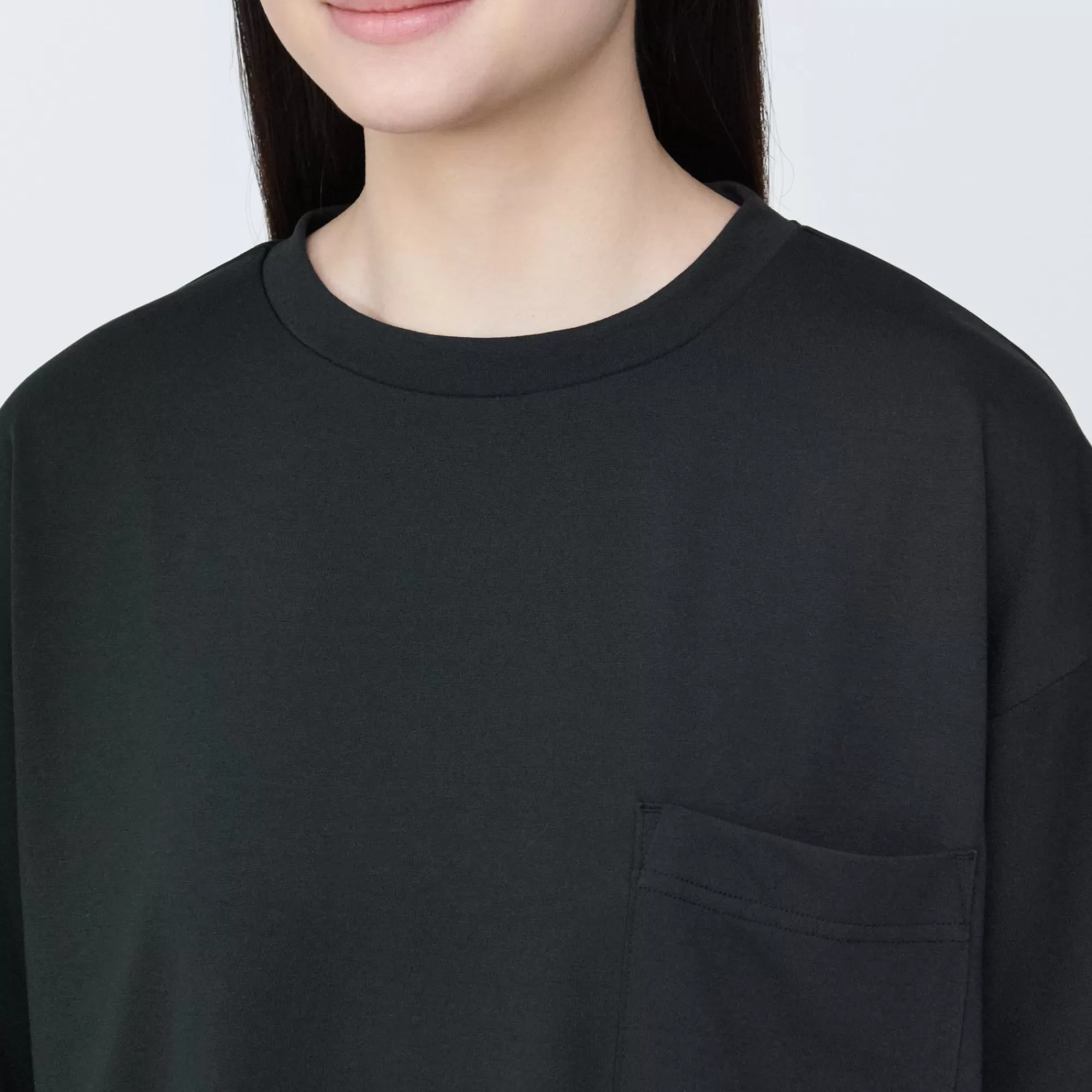 MUJI Labo Unisex Easy-Clean Quick Drying Crew Neck Short Sleeve T-Shirt Flash Sale