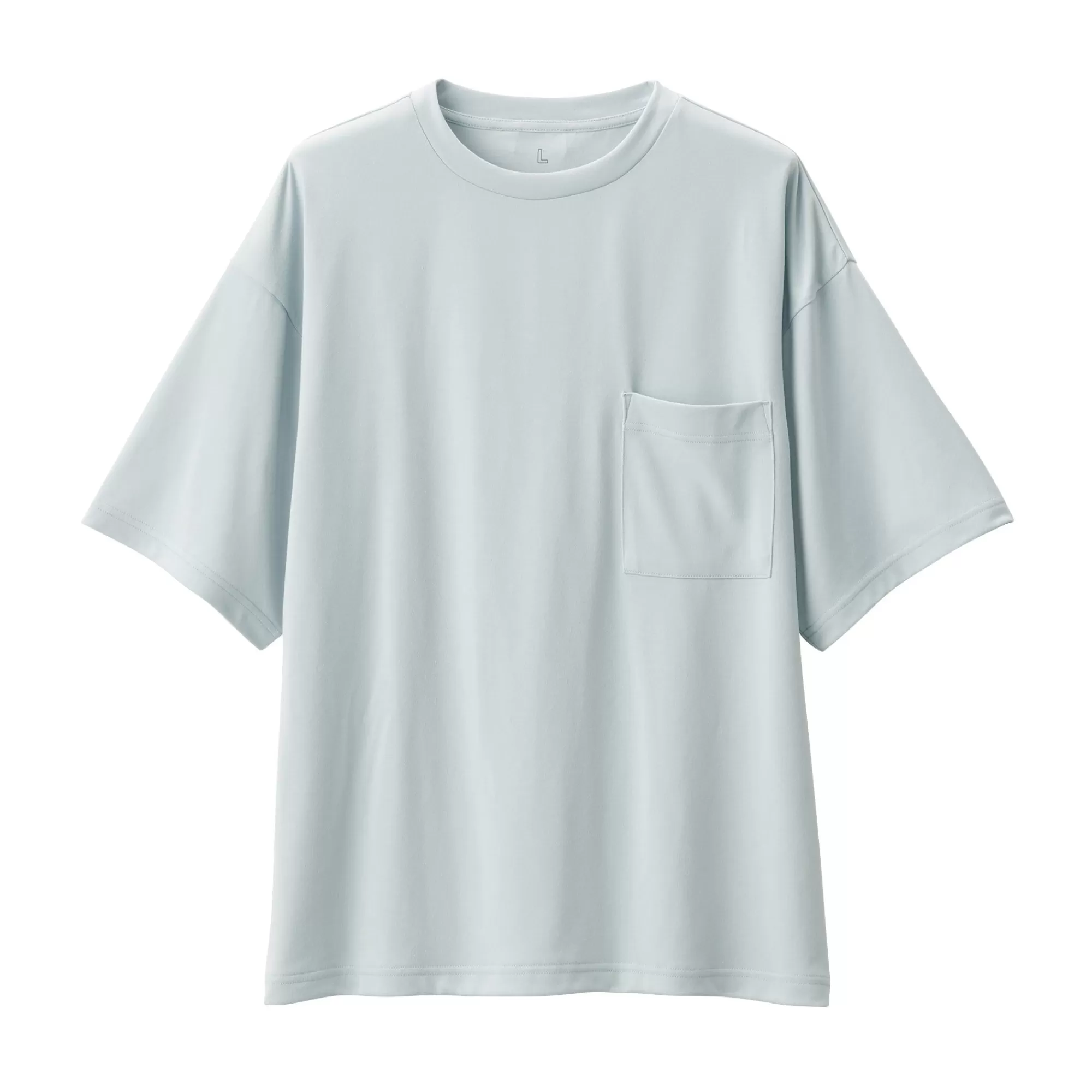 MUJI Labo Unisex Easy-Clean Quick Drying Crew Neck Short Sleeve T-Shirt Flash Sale