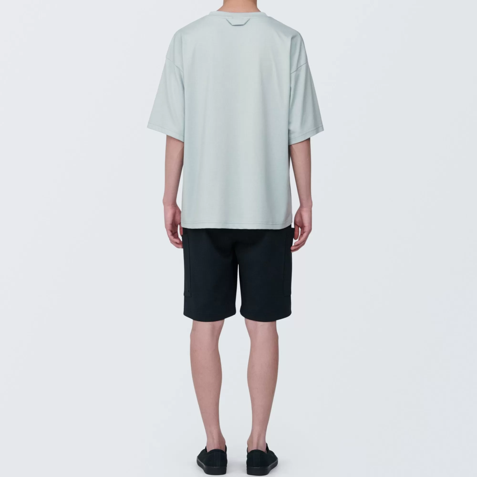 MUJI Labo Unisex Easy-Clean Quick Drying Crew Neck Short Sleeve T-Shirt Flash Sale