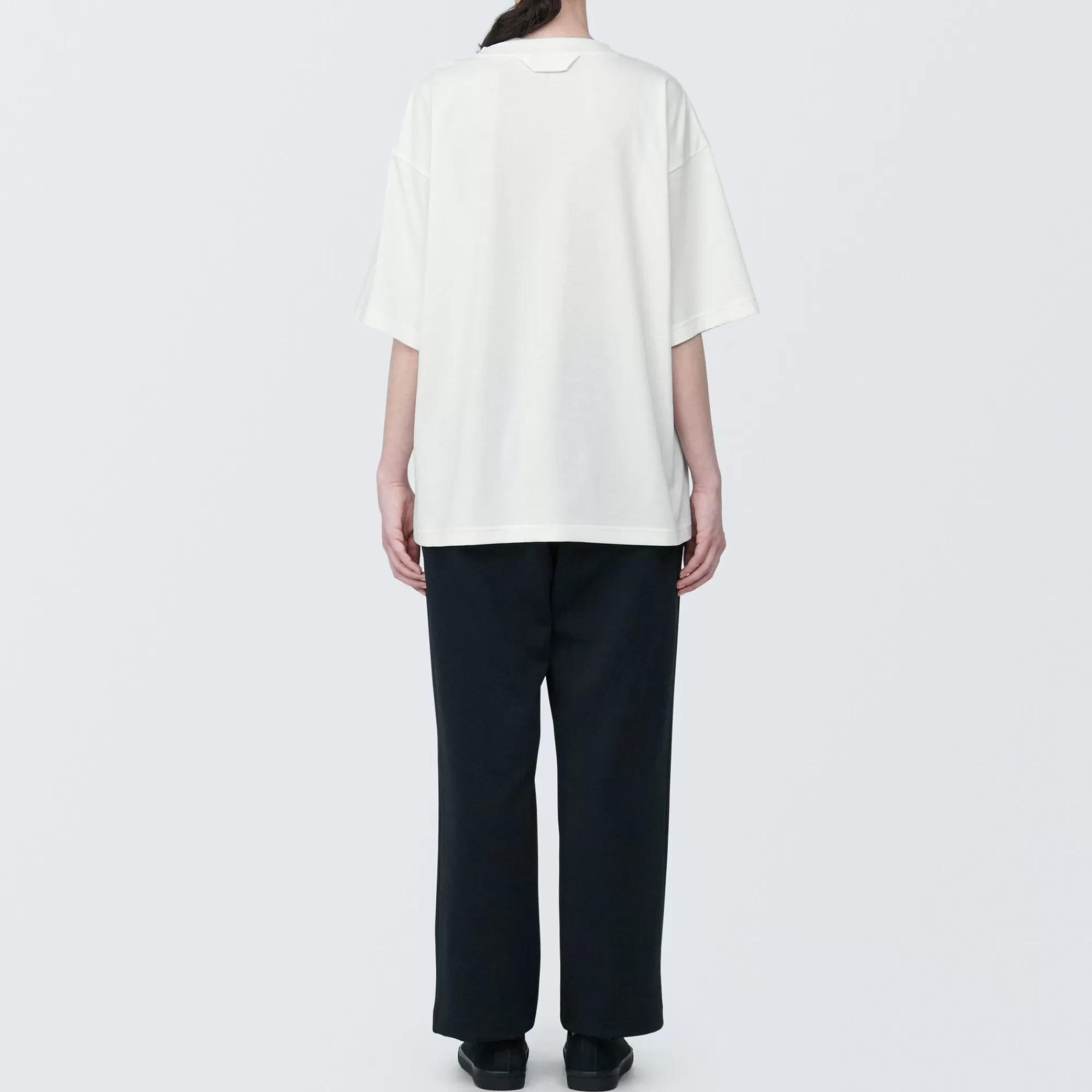 MUJI Labo Unisex Easy-Clean Quick Drying Crew Neck Short Sleeve T-Shirt Flash Sale