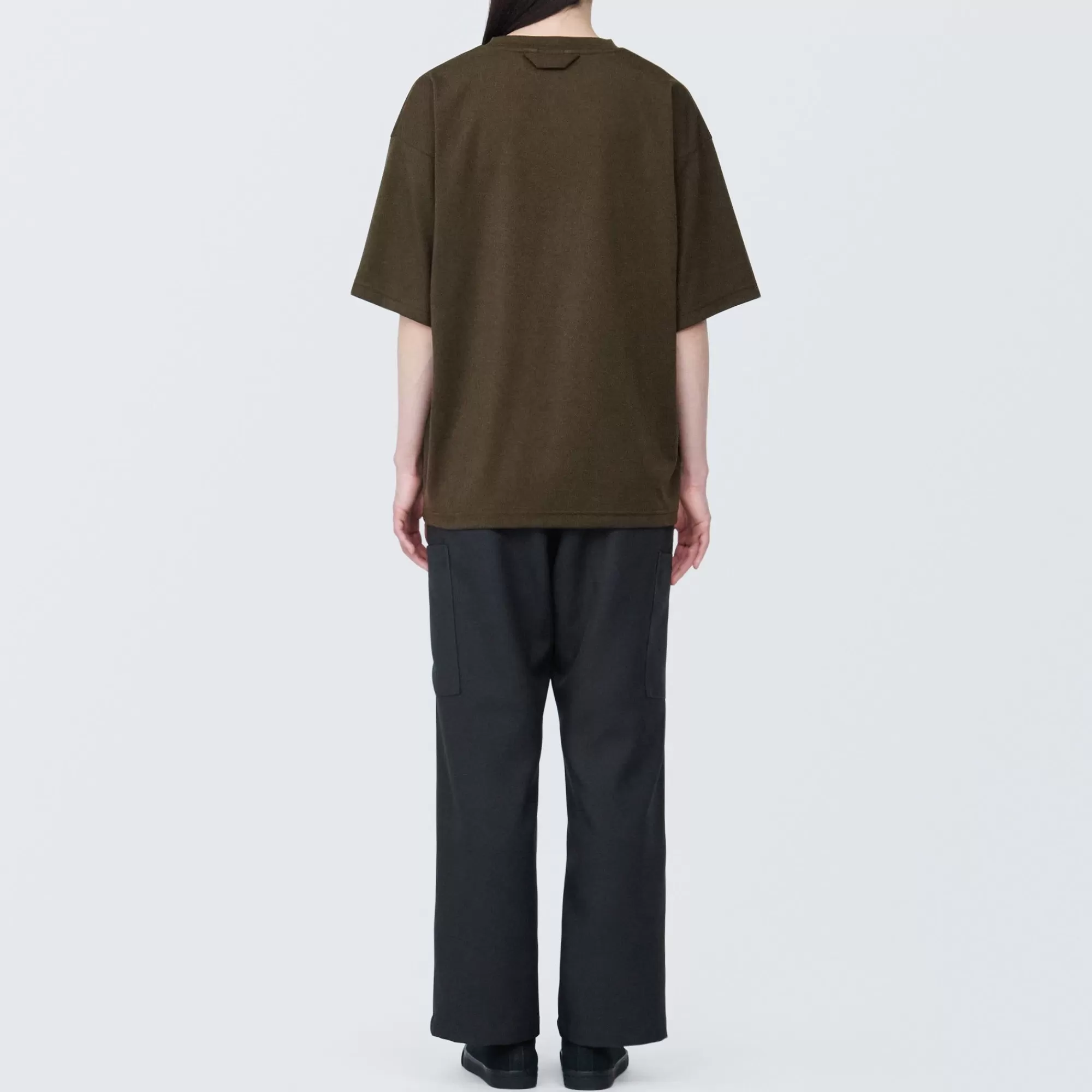 MUJI Labo Unisex Easy-Clean Quick Drying Crew Neck Short Sleeve T-Shirt Flash Sale