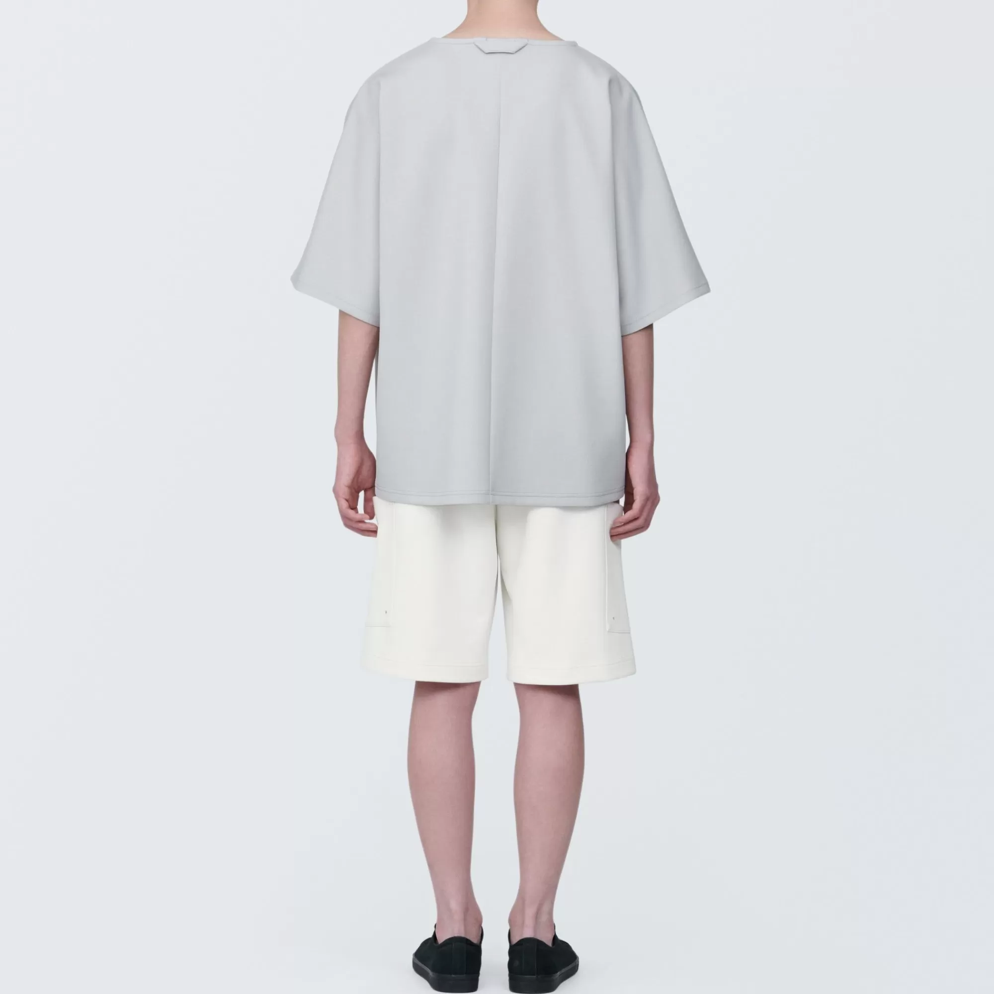 MUJI Labo Unisex Water Repellent Double Knitted Short Cargo Pants Hot