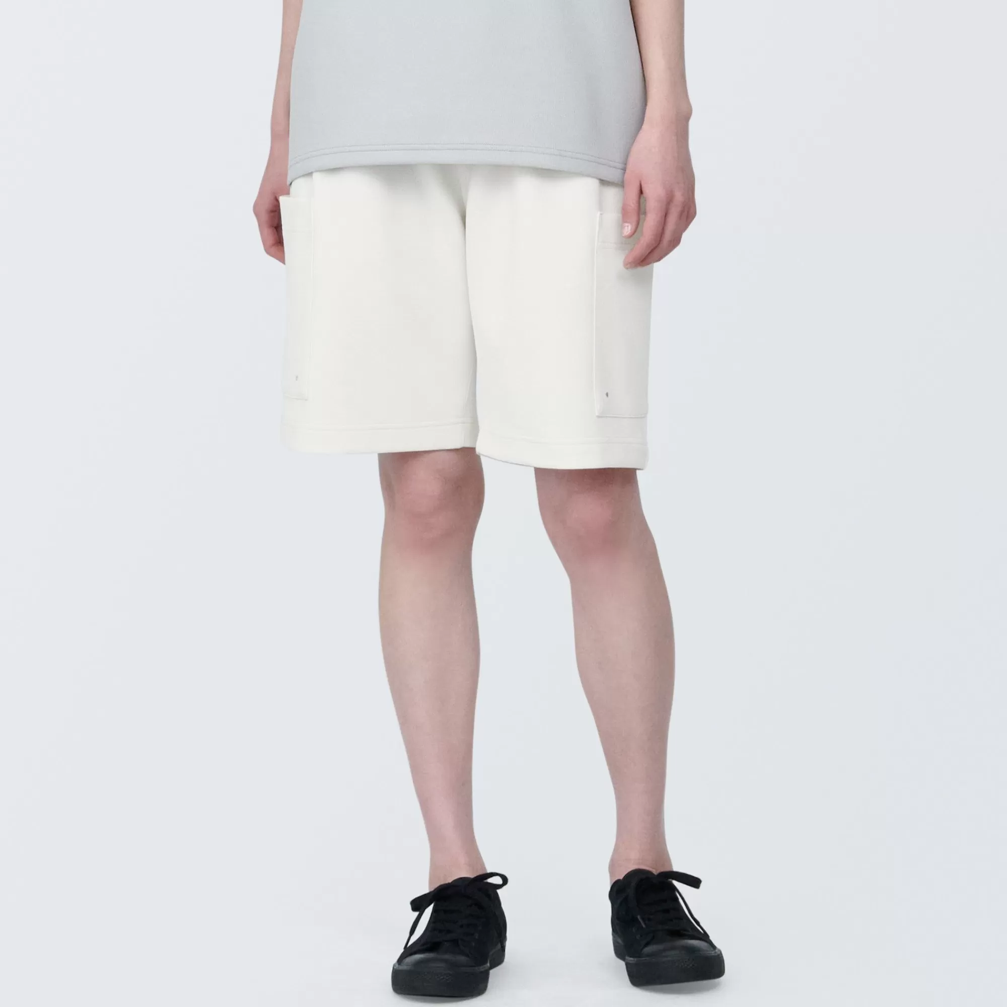 MUJI Labo Unisex Water Repellent Double Knitted Short Cargo Pants Hot
