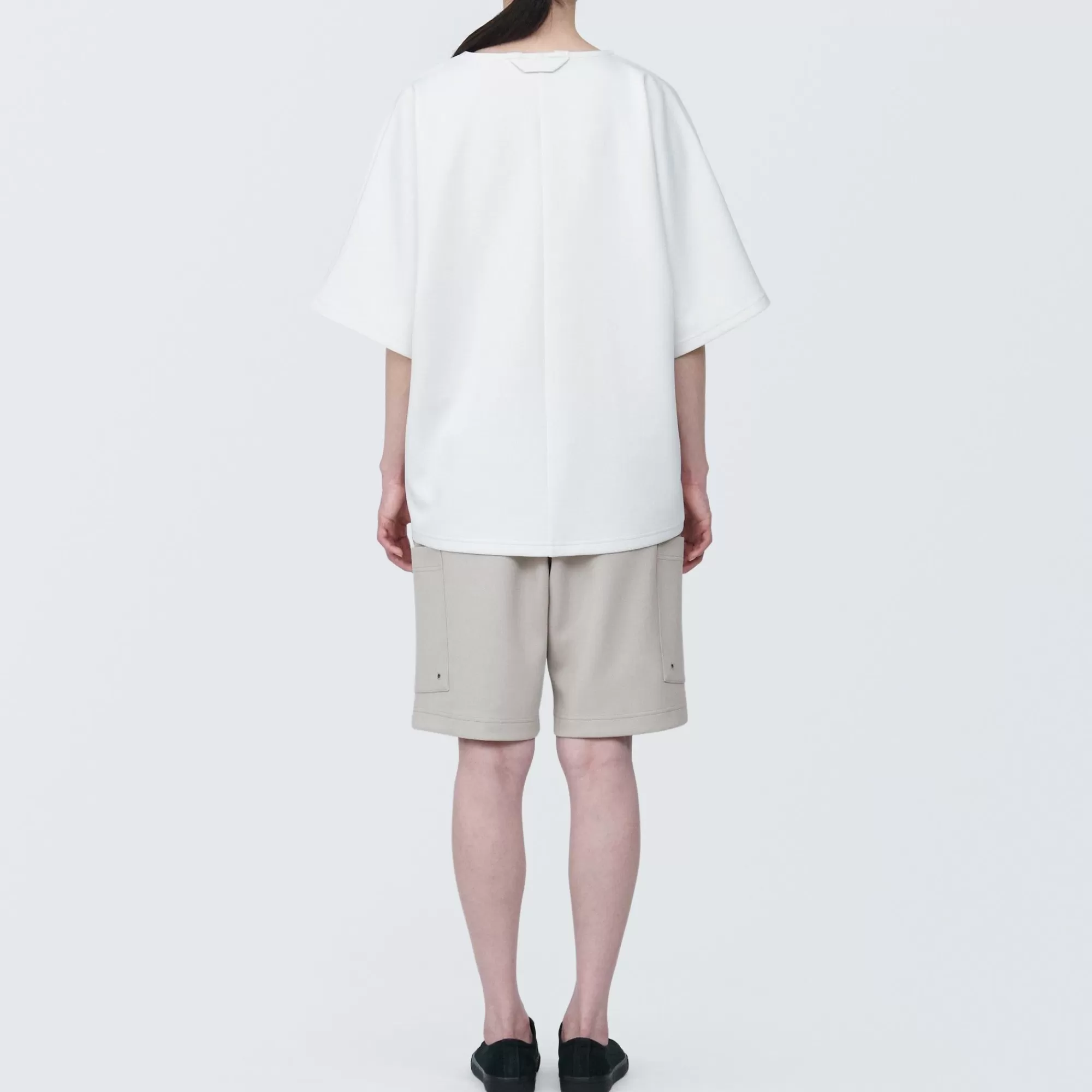 MUJI Labo Unisex Water Repellent Double Knitted Short Cargo Pants Hot