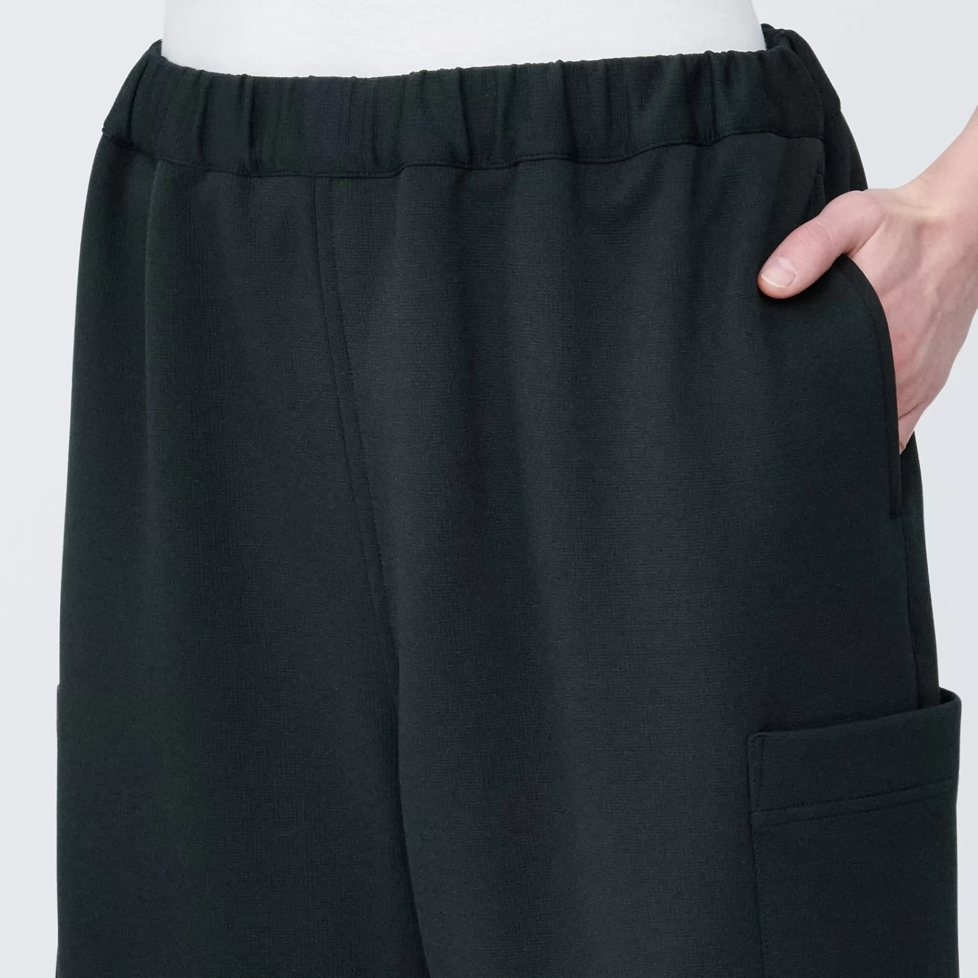 MUJI Labo Unisex Water Repellent Double Knitted Short Cargo Pants Hot