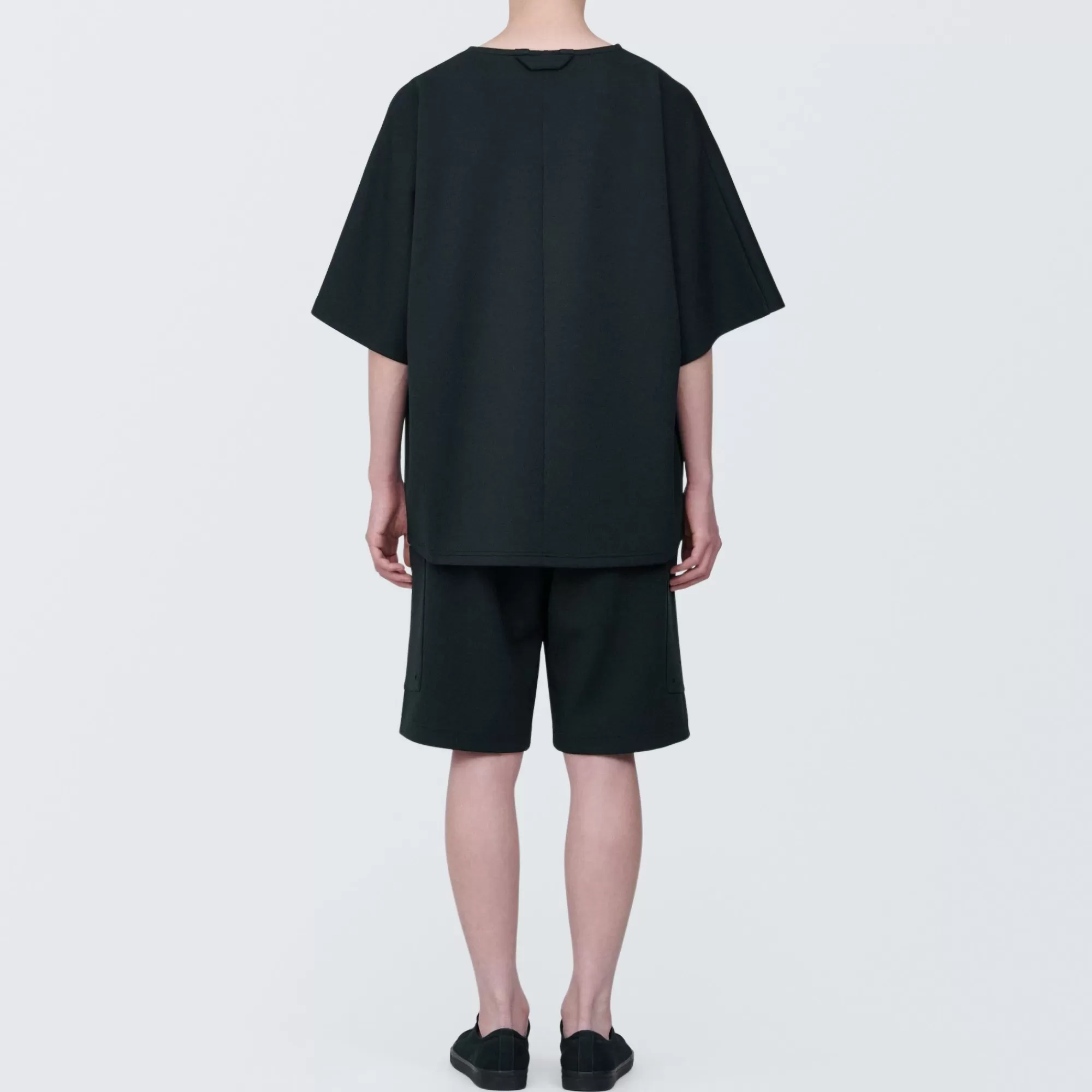 MUJI Labo Unisex Water Repellent Double Knitted Short Cargo Pants Hot