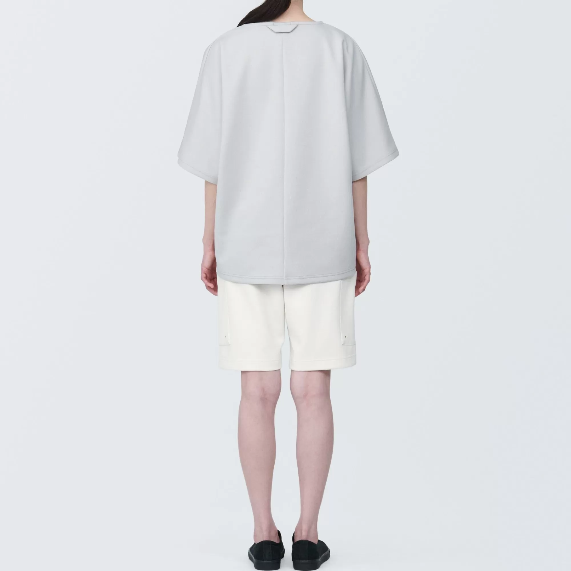 MUJI Labo Unisex Water Repellent Double Knitted Short Cargo Pants Hot