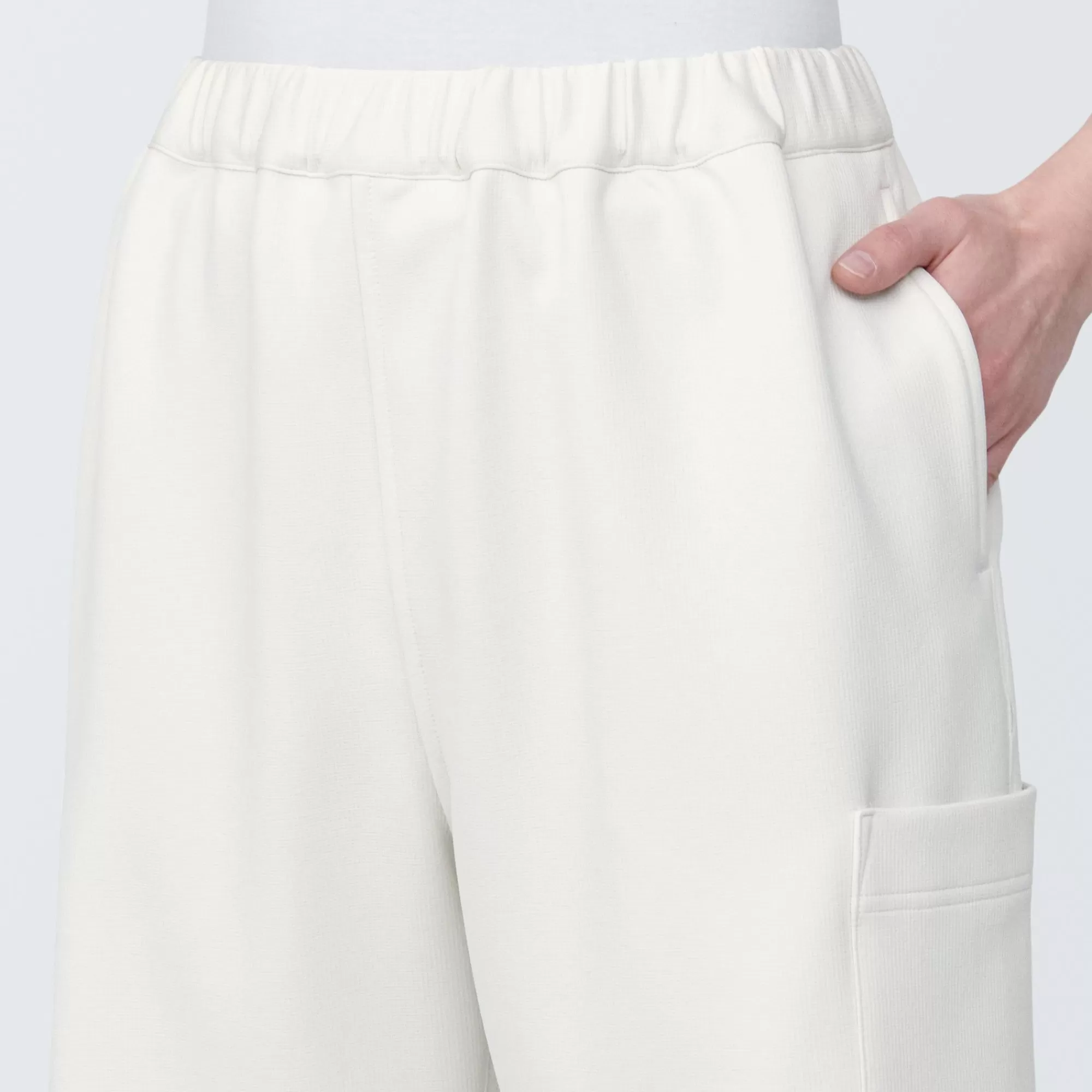 MUJI Labo Unisex Water Repellent Double Knitted Short Cargo Pants Hot