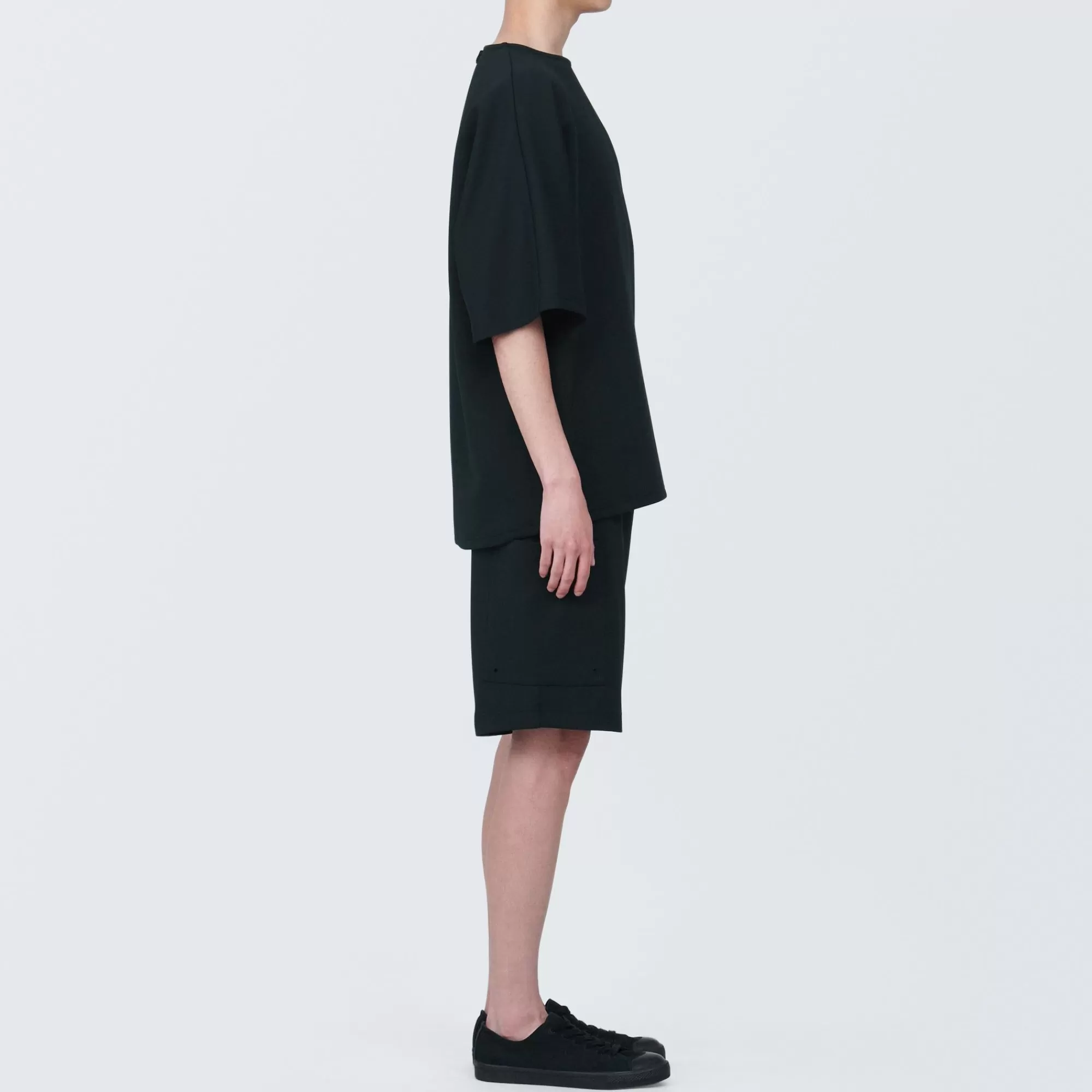 MUJI Labo Unisex Water Repellent Double Knitted Short Sleeve Pullover Store