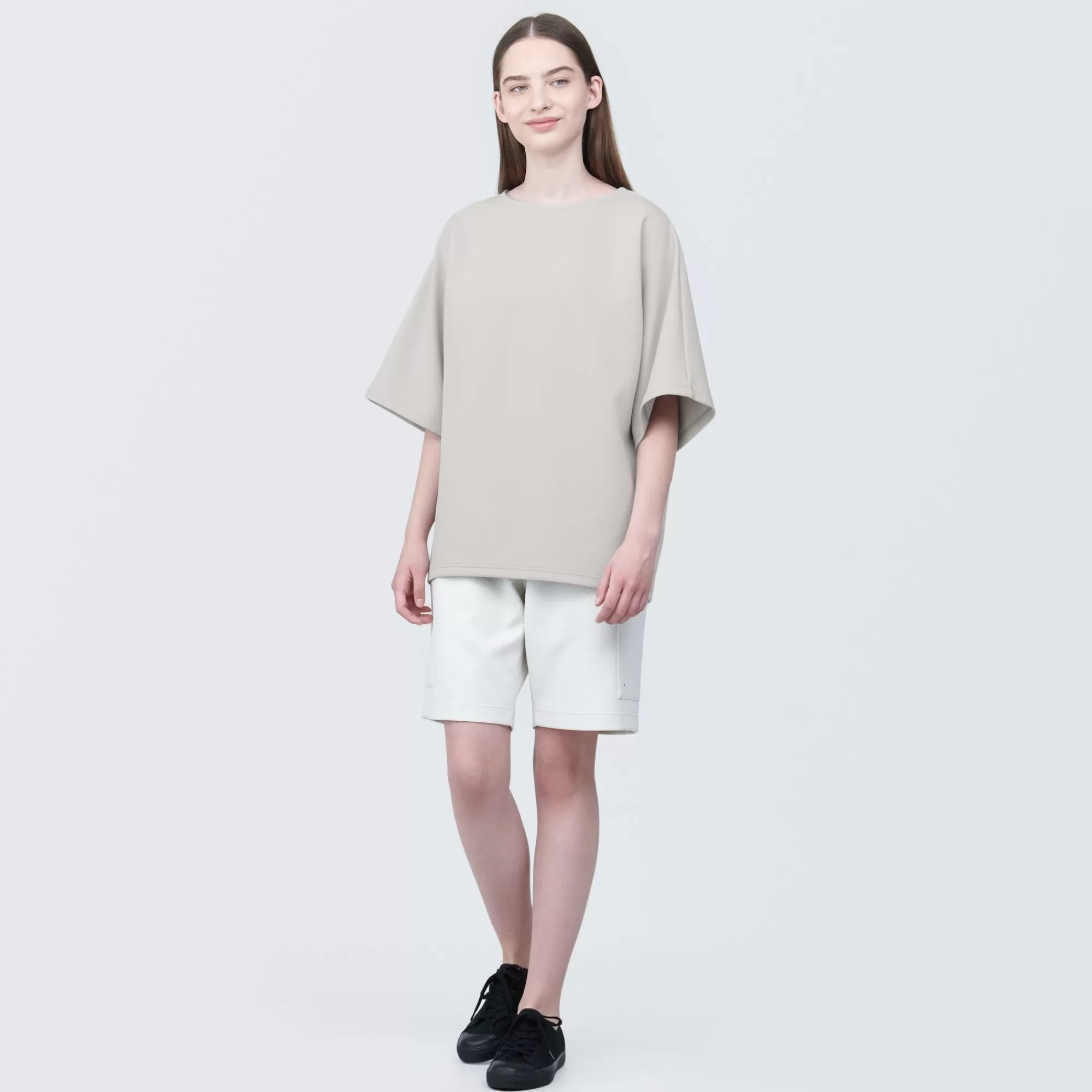 MUJI Labo Unisex Water Repellent Double Knitted Short Sleeve Pullover Store