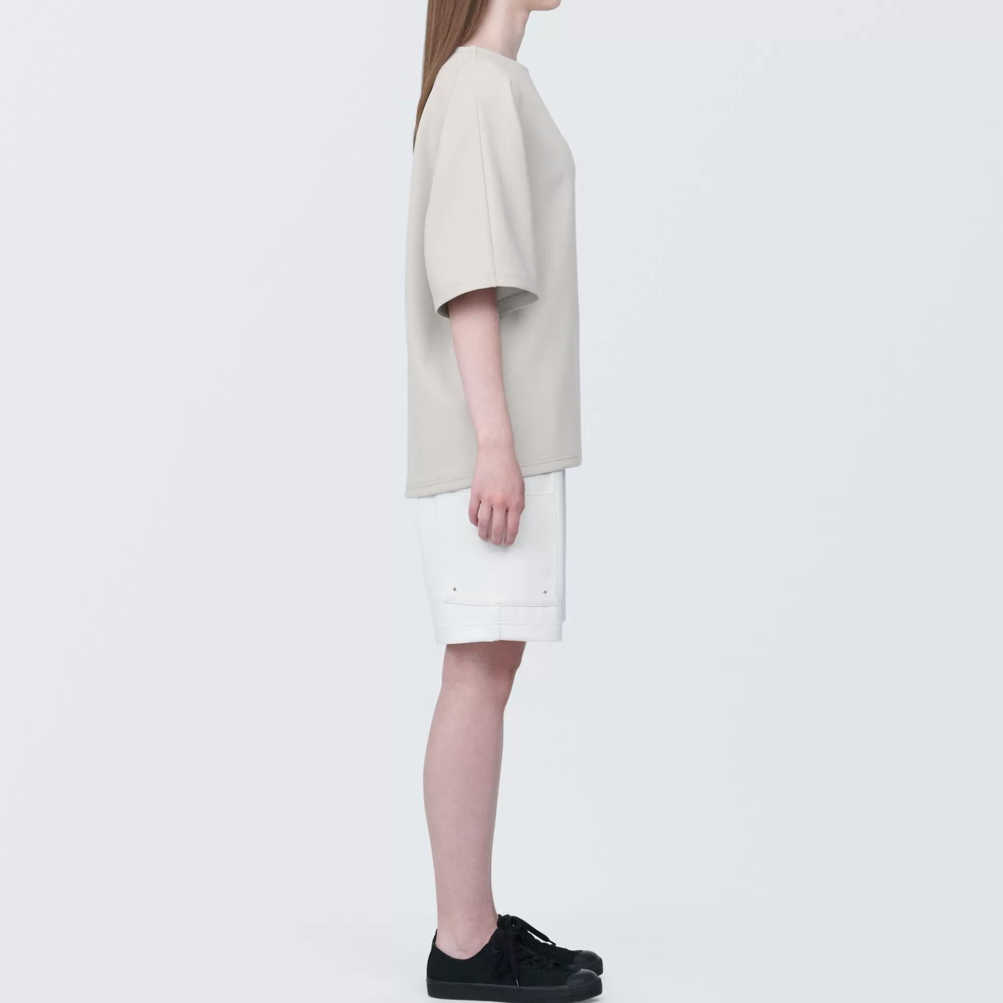 MUJI Labo Unisex Water Repellent Double Knitted Short Sleeve Pullover Store