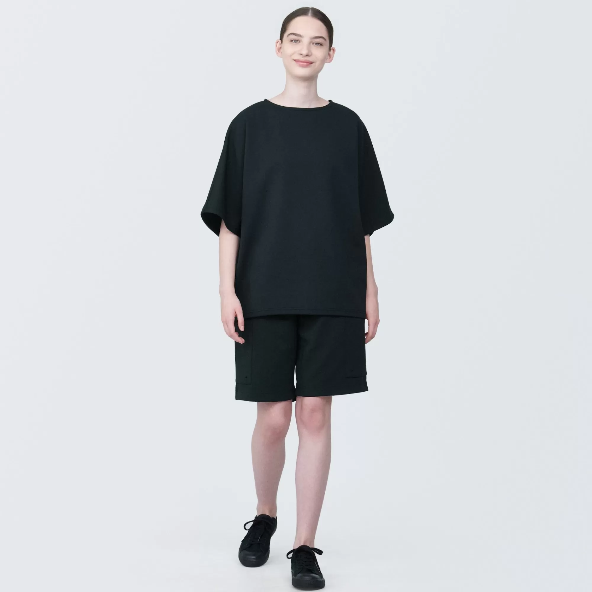 MUJI Labo Unisex Water Repellent Double Knitted Short Sleeve Pullover Store