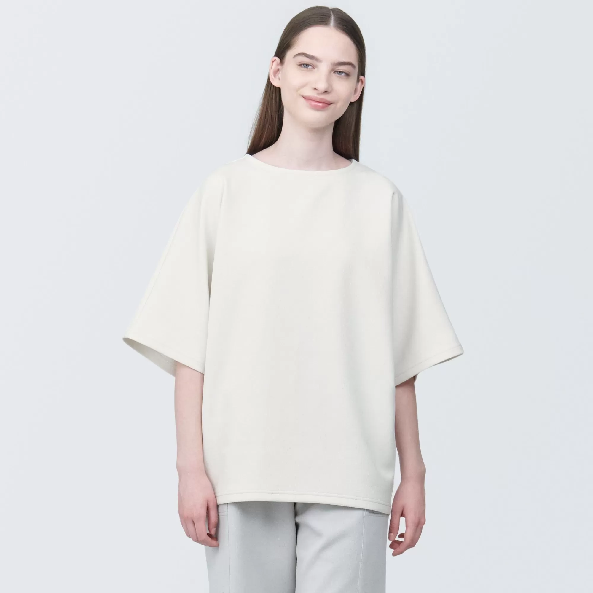 MUJI Labo Unisex Water Repellent Double Knitted Short Sleeve Pullover Store