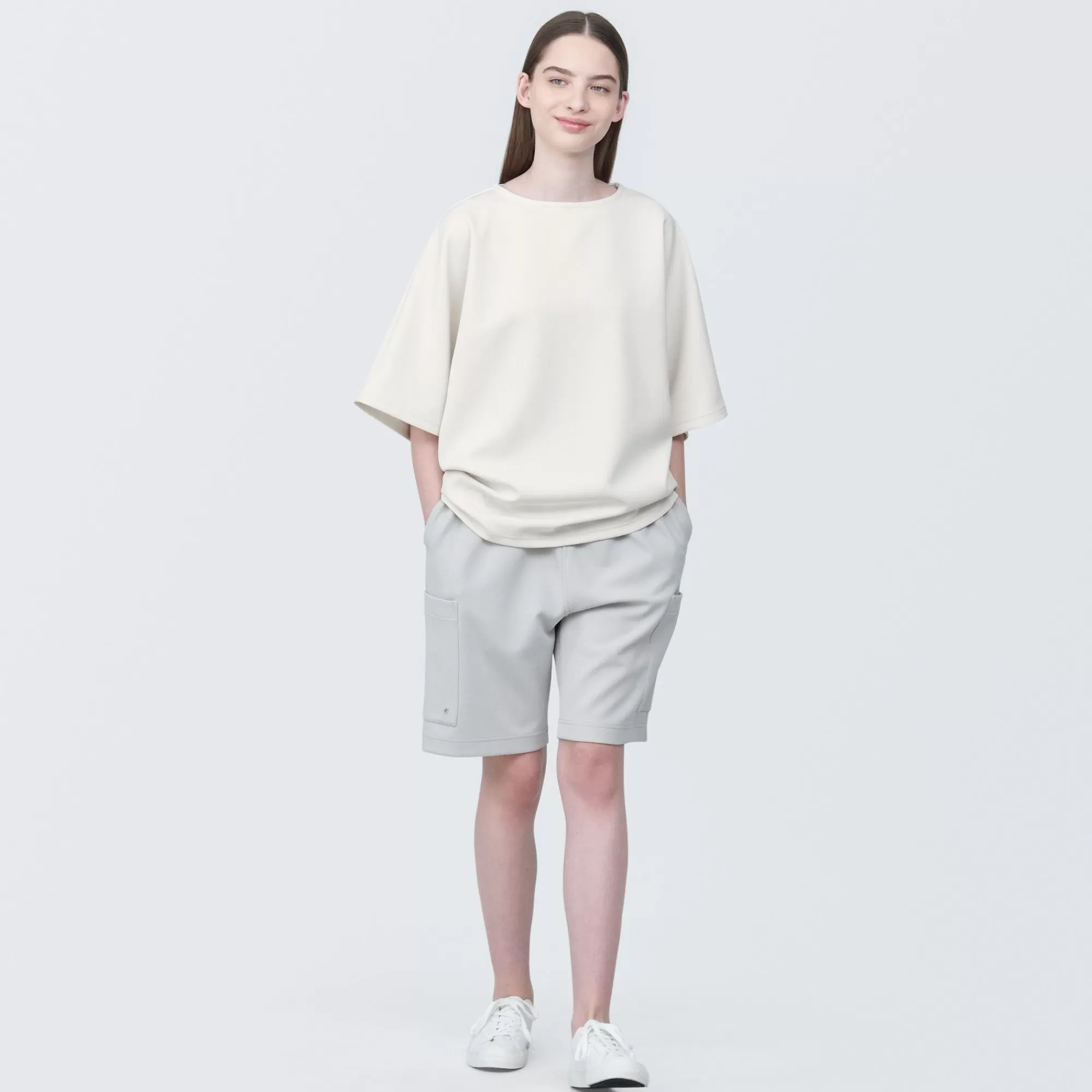 MUJI Labo Unisex Water Repellent Double Knitted Short Sleeve Pullover Store