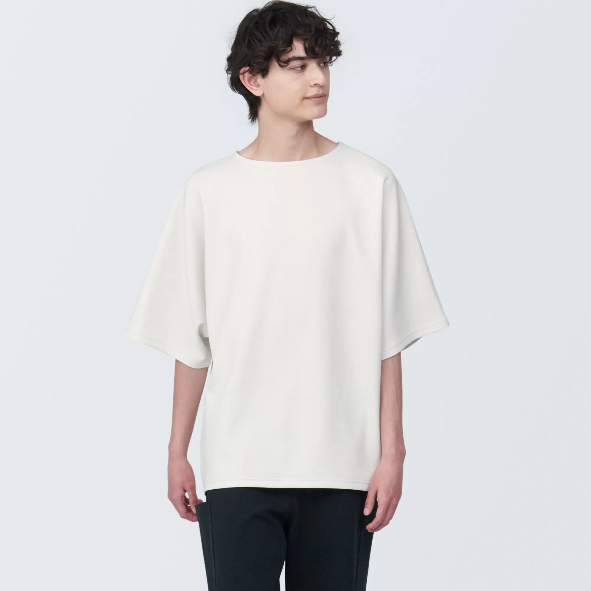 MUJI Labo Unisex Water Repellent Double Knitted Short Sleeve Pullover Store