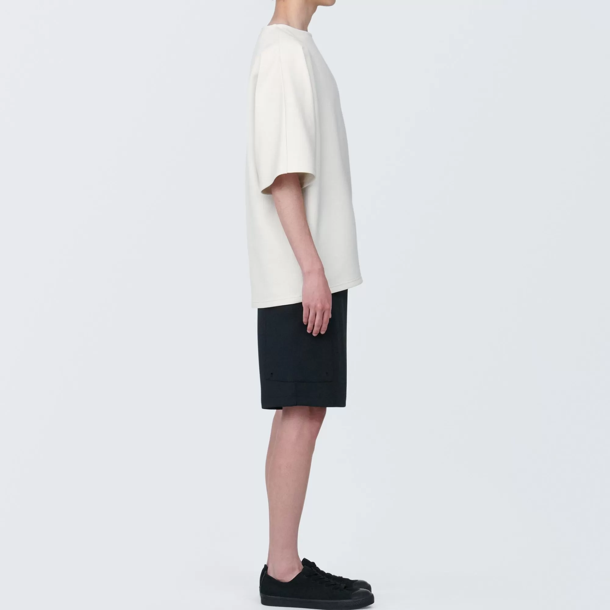MUJI Labo Unisex Water Repellent Double Knitted Short Sleeve Pullover Store