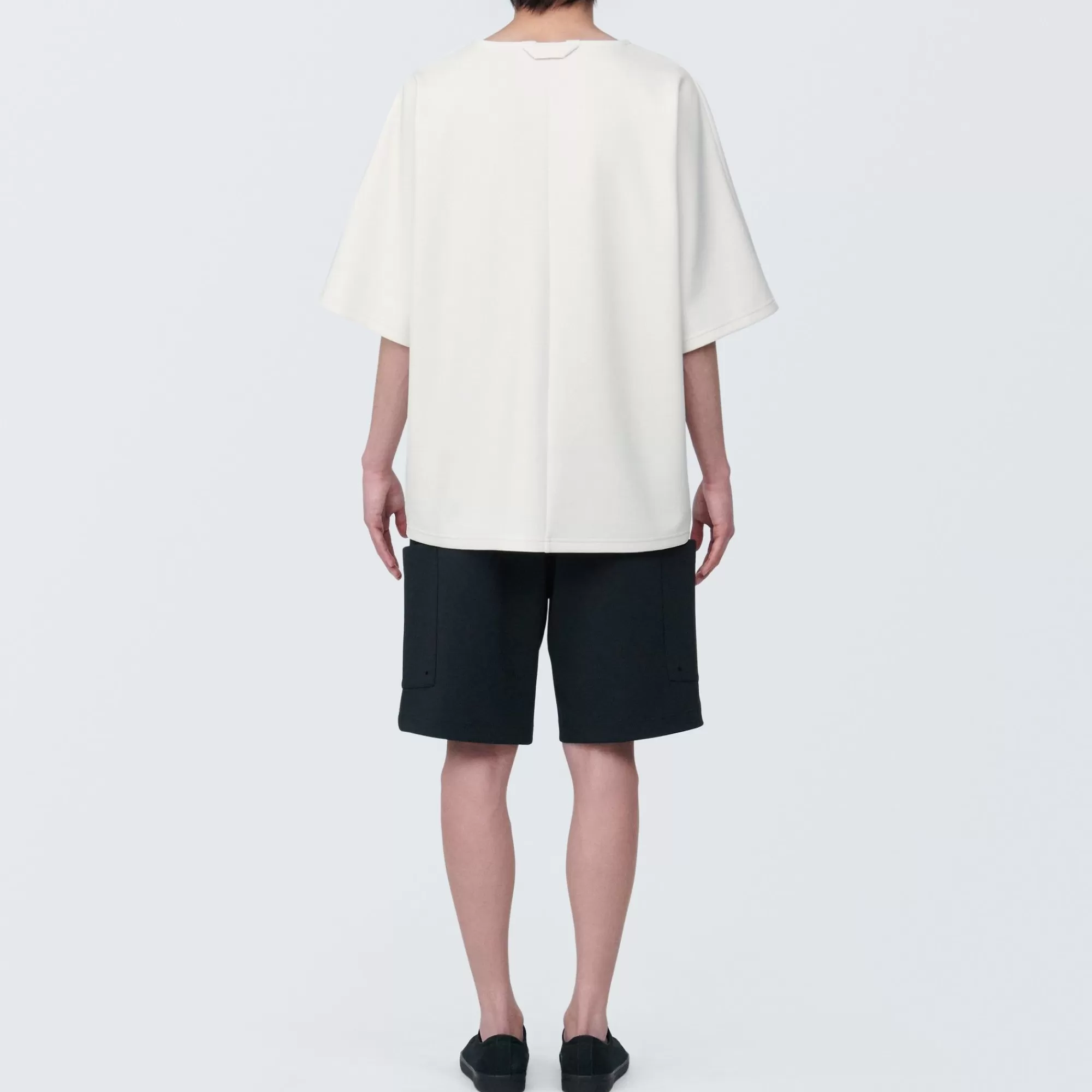 MUJI Labo Unisex Water Repellent Double Knitted Short Sleeve Pullover Store