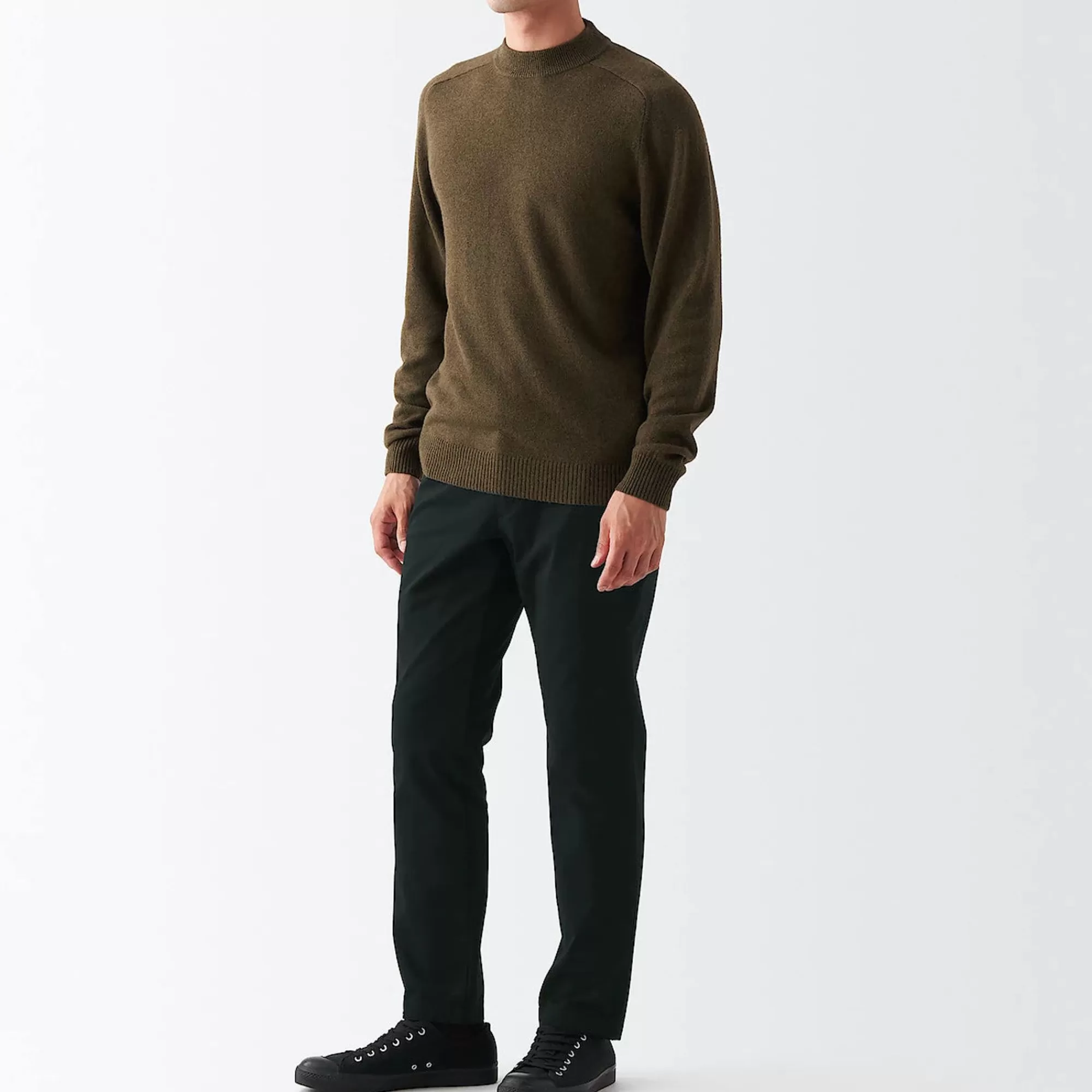 MUJI Men'S 4-Way Stretch Chino Slim Pants Inseam (L 30Inch / 76Cm) Best