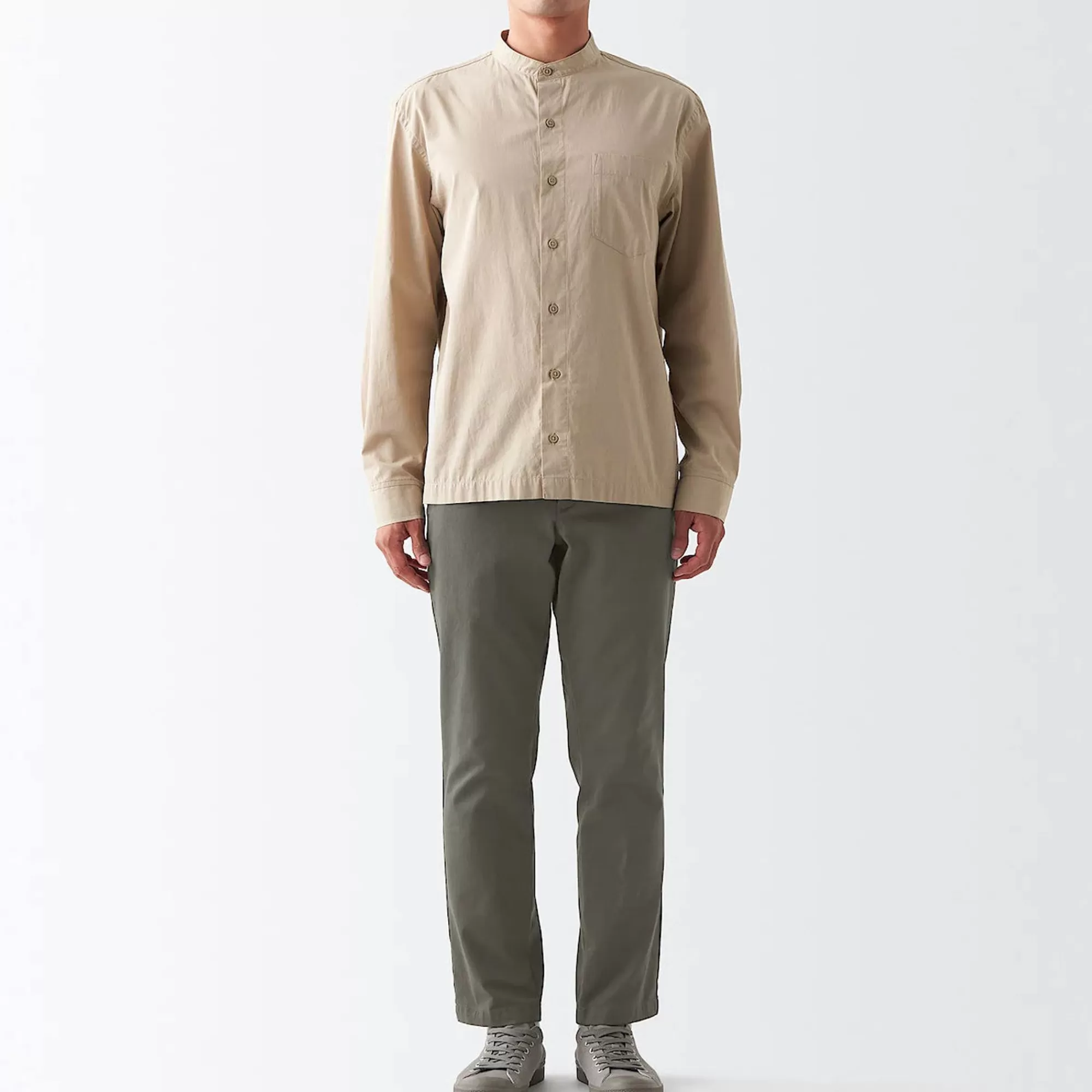 MUJI Men'S 4-Way Stretch Chino Slim Pants Inseam (L 30Inch / 76Cm) Best