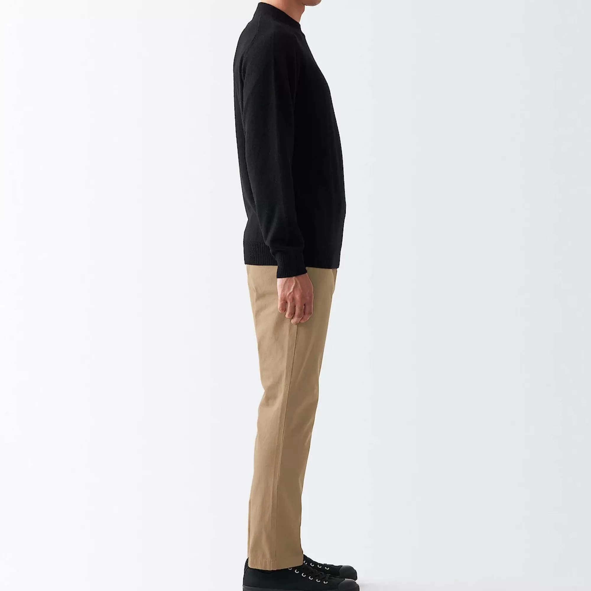 MUJI Men'S 4-Way Stretch Chino Slim Pants Inseam (L 30Inch / 76Cm) Best