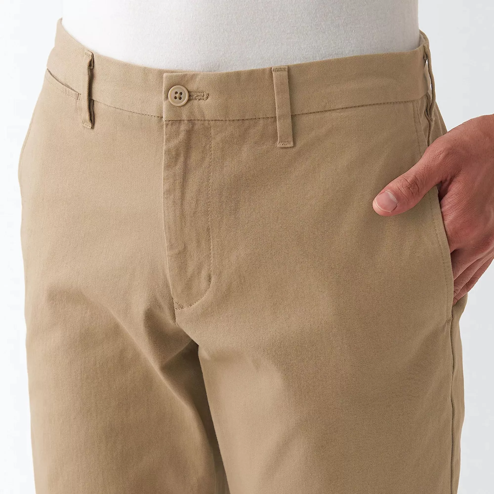 MUJI Men'S 4-Way Stretch Chino Slim Pants Inseam (L 30Inch / 76Cm) Best