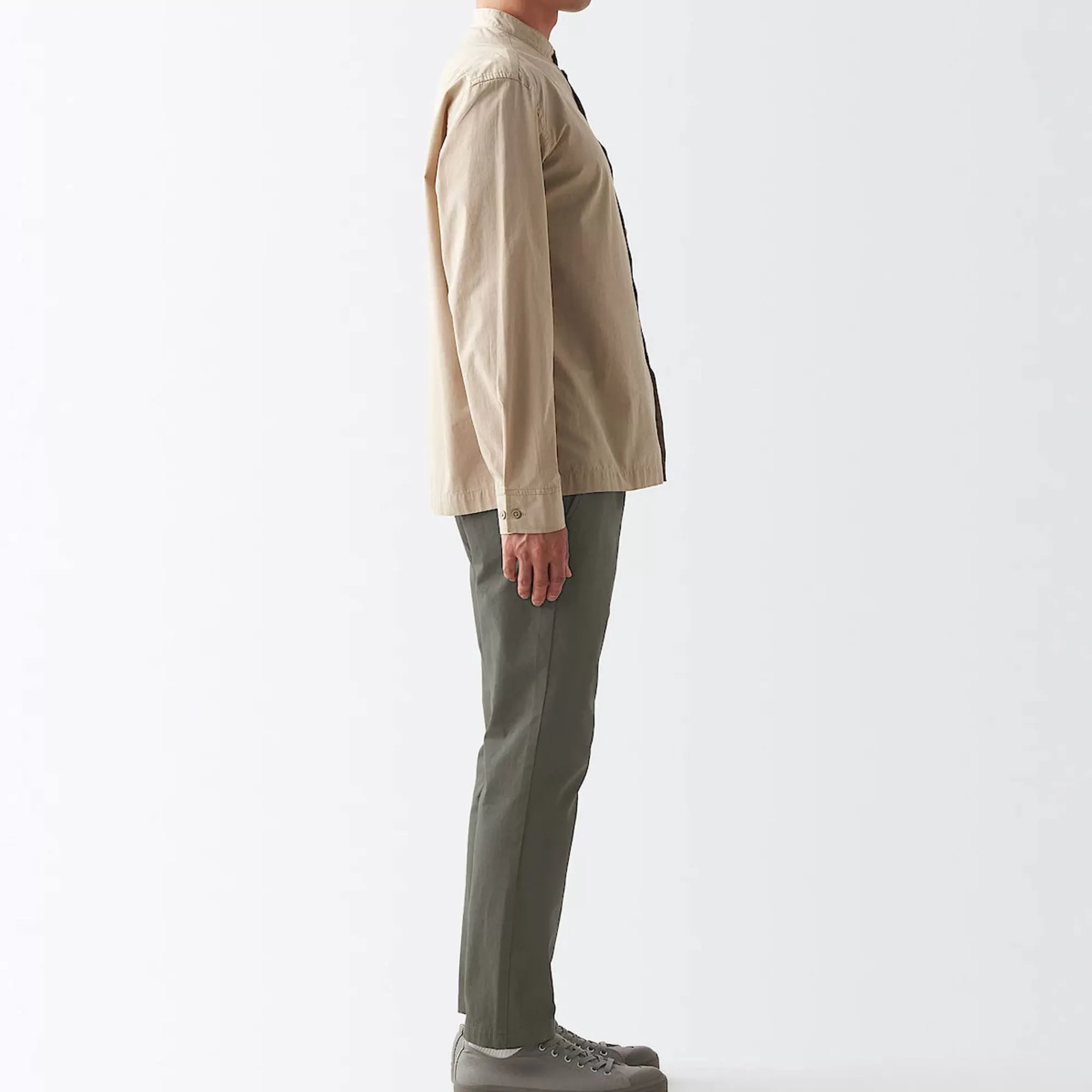 MUJI Men'S 4-Way Stretch Chino Slim Pants Inseam (L 30Inch / 76Cm) Best