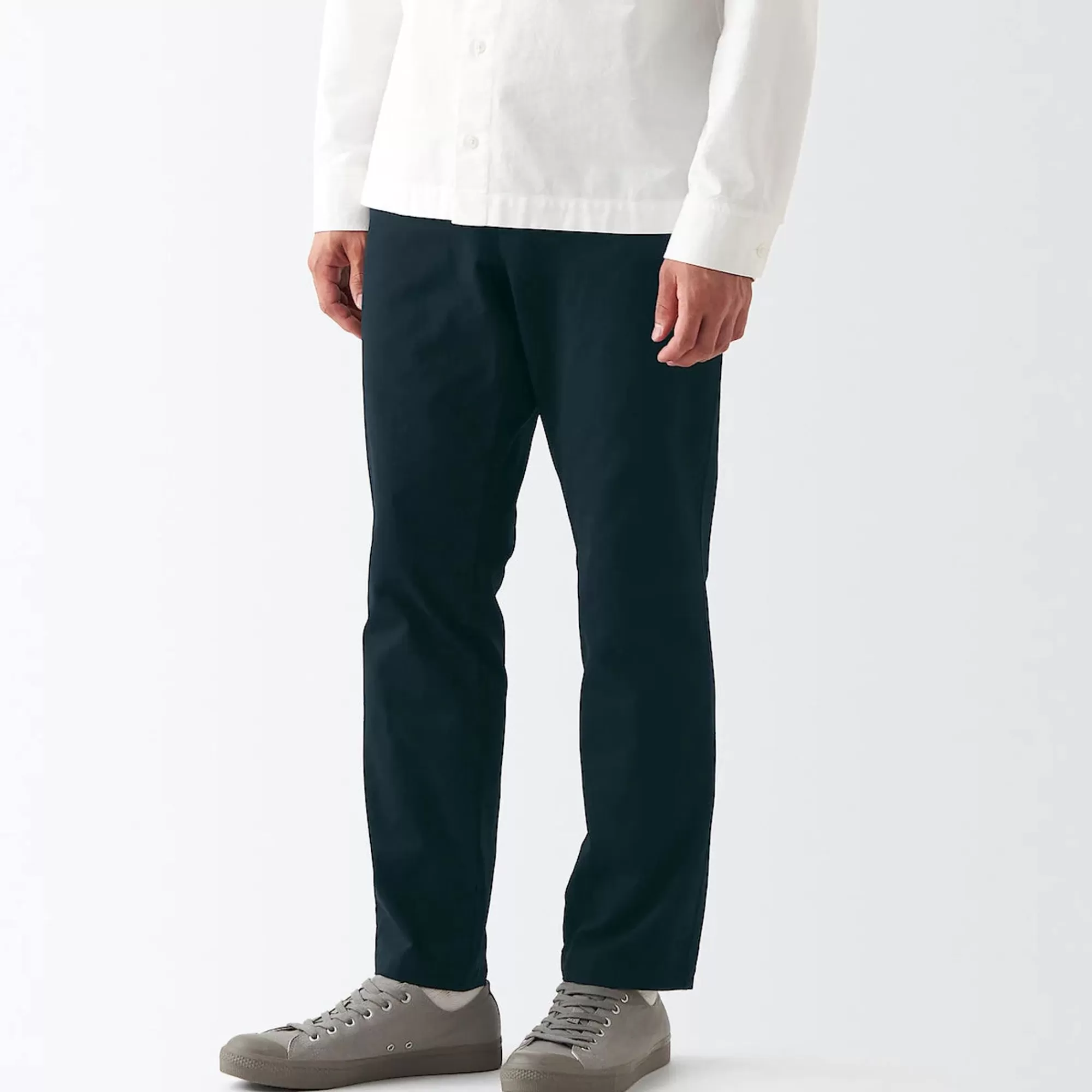 MUJI Men'S 4-Way Stretch Chino Slim Pants Inseam (L 30Inch / 76Cm) Best