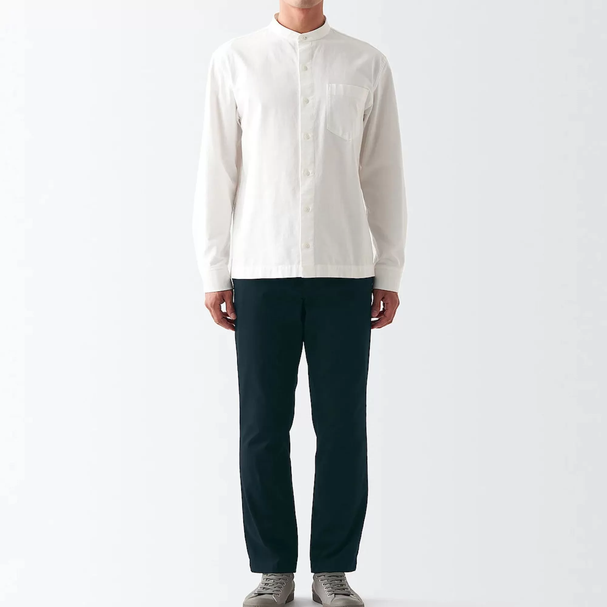 MUJI Men'S 4-Way Stretch Chino Slim Pants Inseam (L 30Inch / 76Cm) Best
