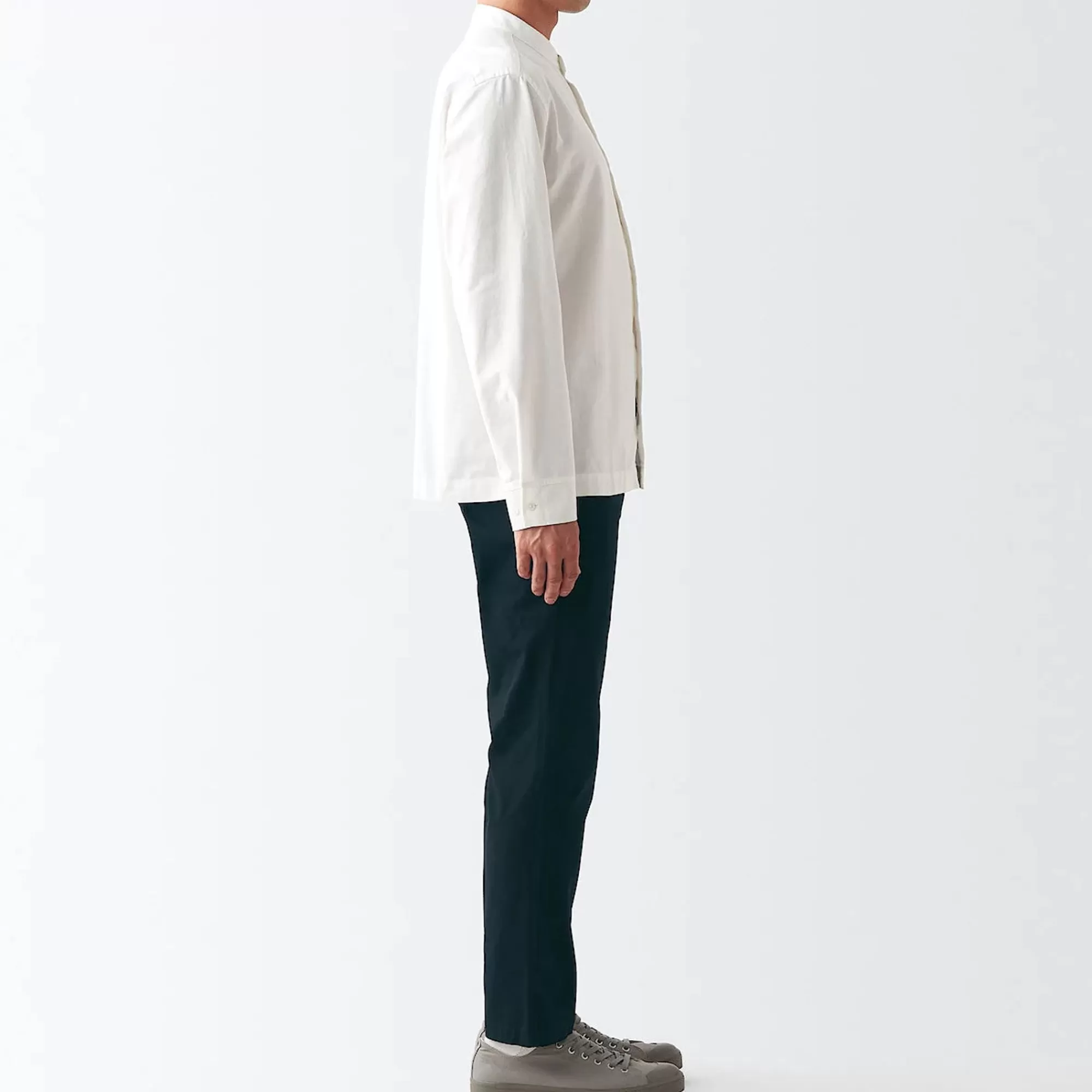MUJI Men'S 4-Way Stretch Chino Slim Pants Inseam (L 30Inch / 76Cm) Best
