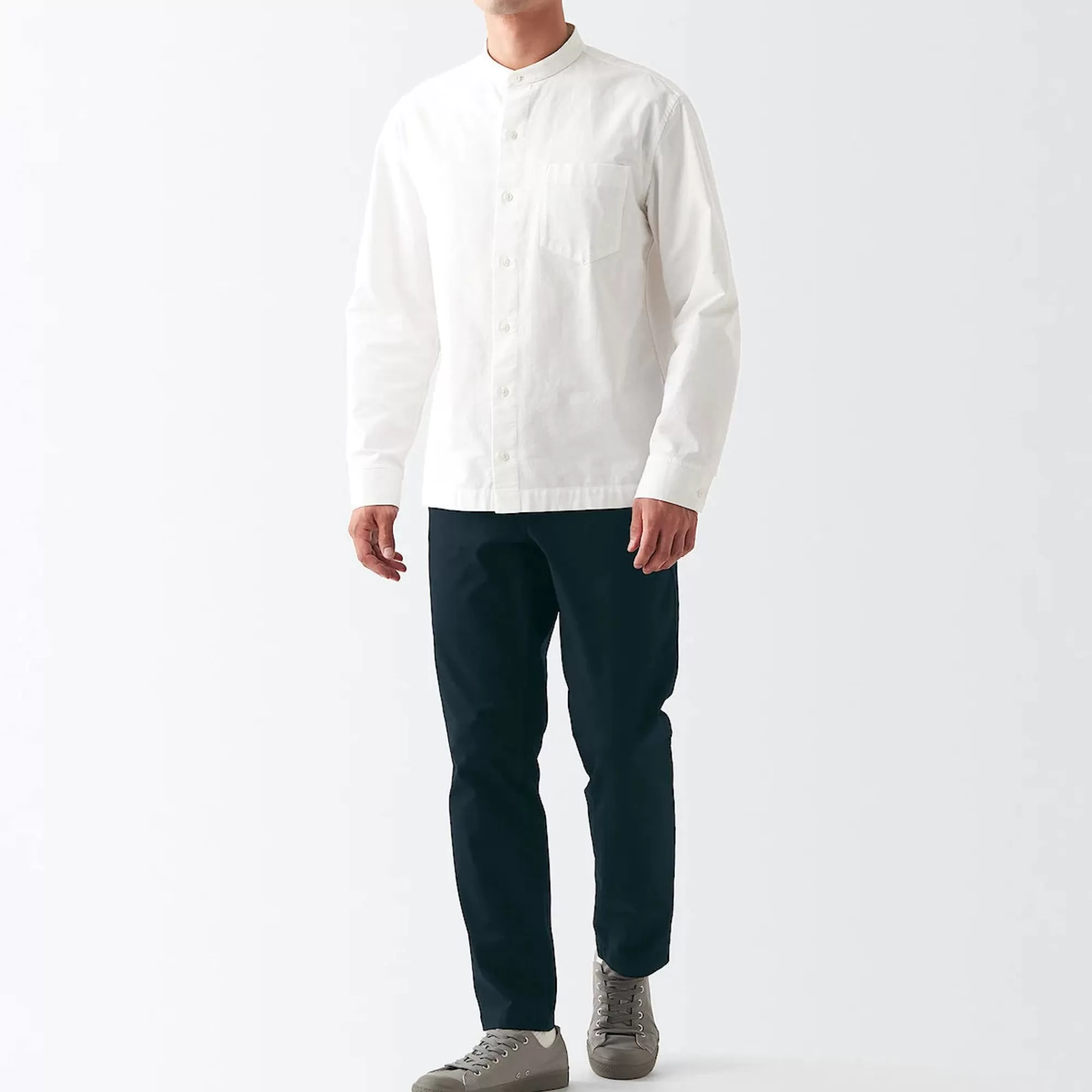 MUJI Men'S 4-Way Stretch Chino Slim Pants Inseam (L 30Inch / 76Cm) Best