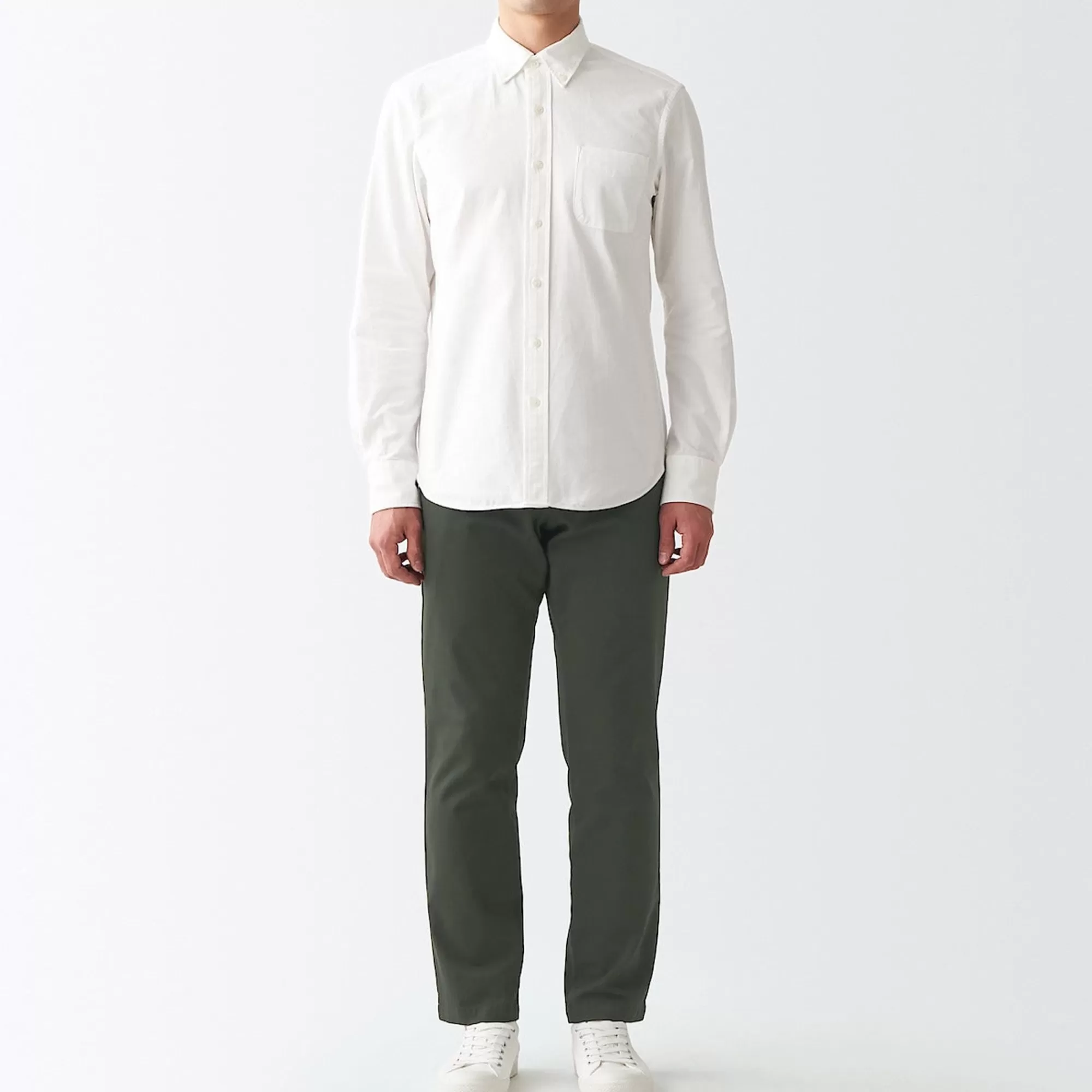 MUJI Men'S 4-Way Stretch Chino Slim Pants Inseam (L 30Inch / 76Cm) Best