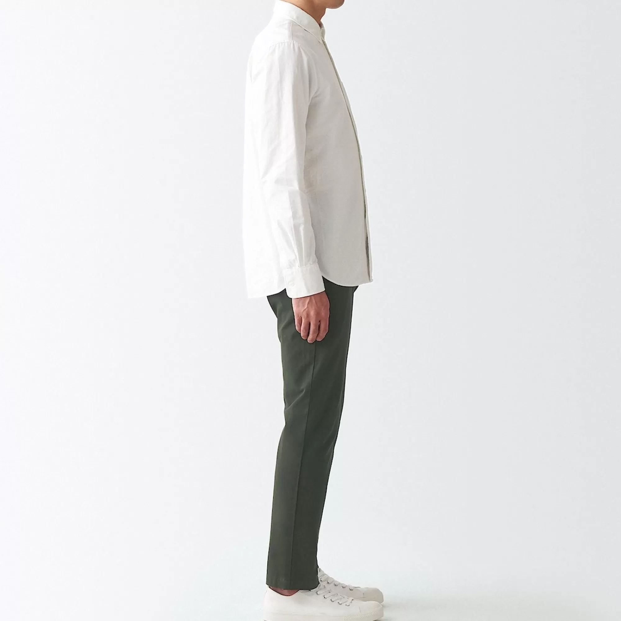 MUJI Men'S 4-Way Stretch Chino Slim Pants Inseam (L 30Inch / 76Cm) Best