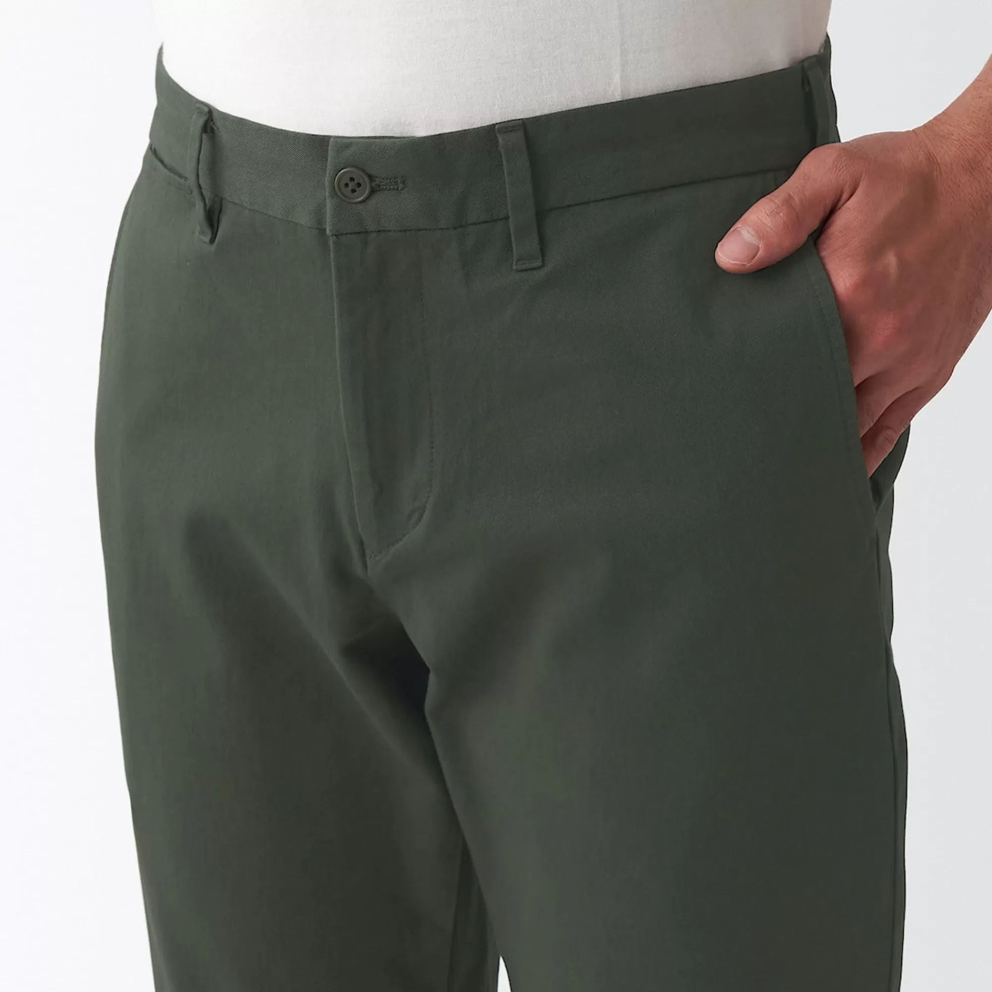 MUJI Men'S 4-Way Stretch Chino Slim Pants Inseam (L 30Inch / 76Cm) Best