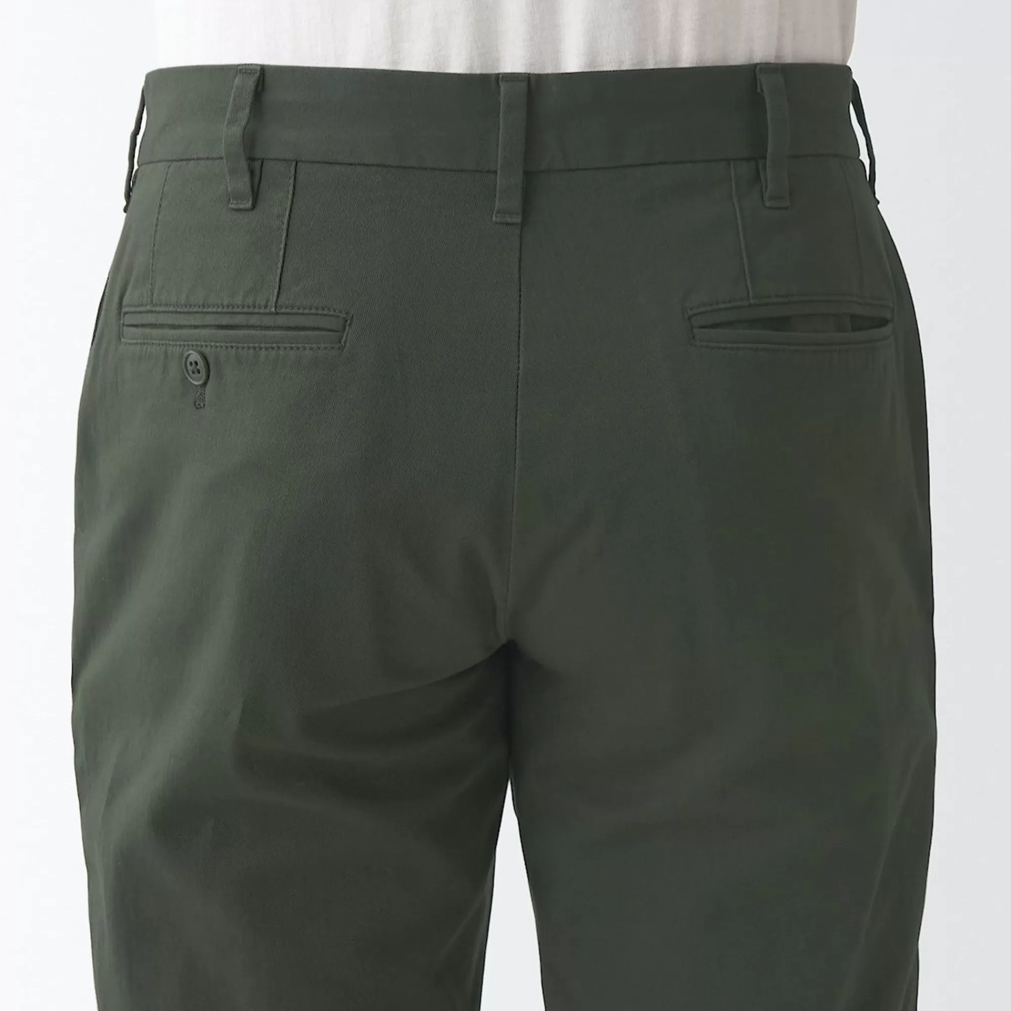 MUJI Men'S 4-Way Stretch Chino Slim Pants Inseam (L 30Inch / 76Cm) Best