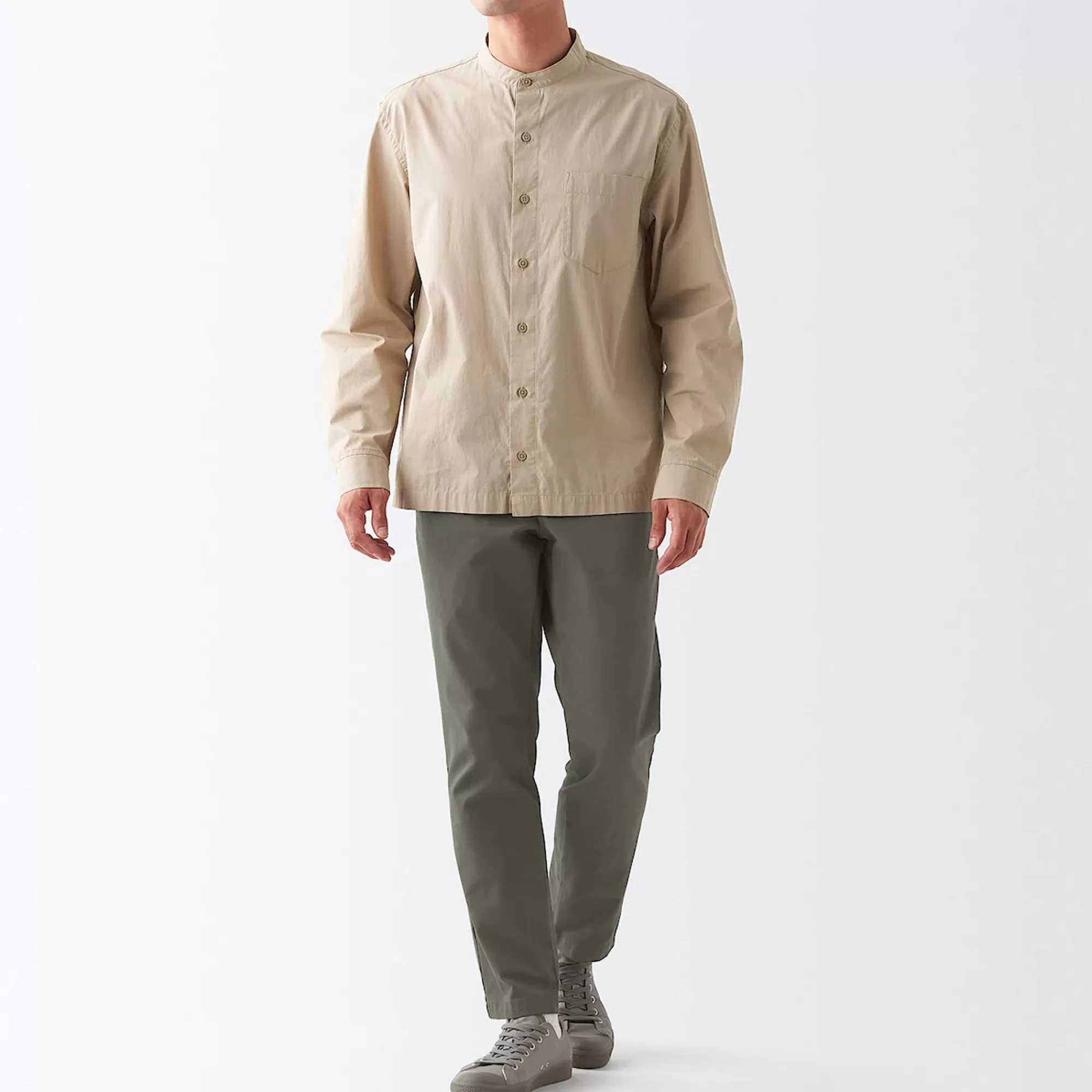 MUJI Men'S 4-Way Stretch Chino Slim Pants Inseam (L 30Inch / 76Cm) Best